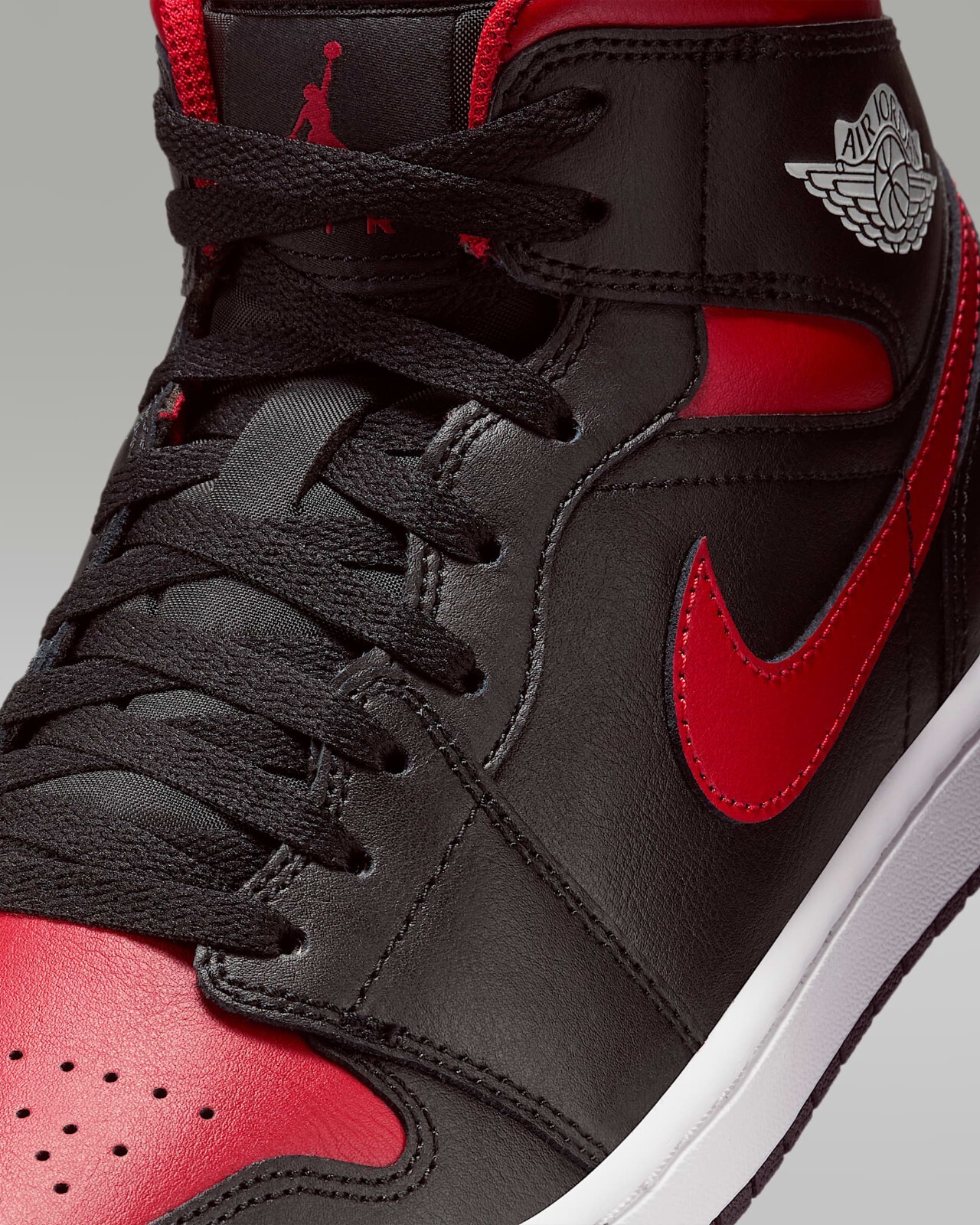 Nike Air Jordan 1 Mid “Bred” DQ8426-067 Men’s Shoes Sneakers Brand New [US 7-14]