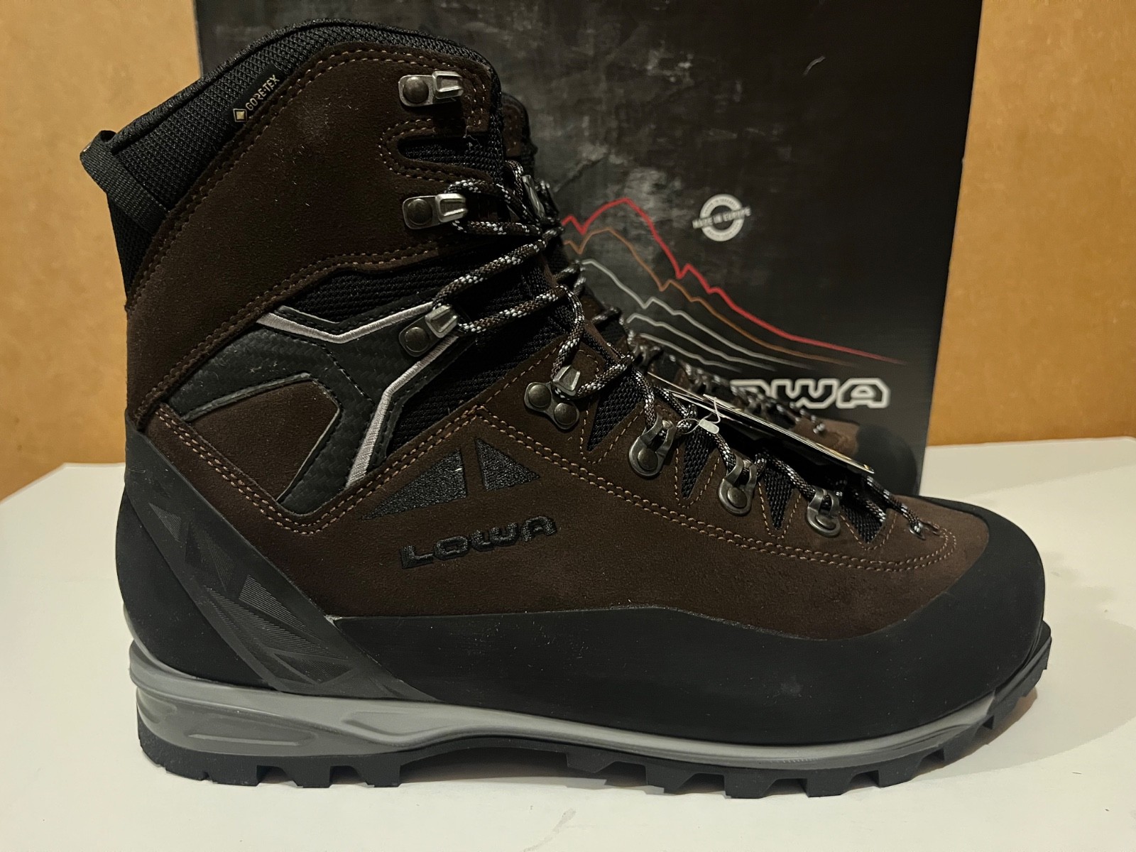 LOWA Alpine Expert II GTX GoreTex Boot Hiking Trekking Mountaineering Made ITALY