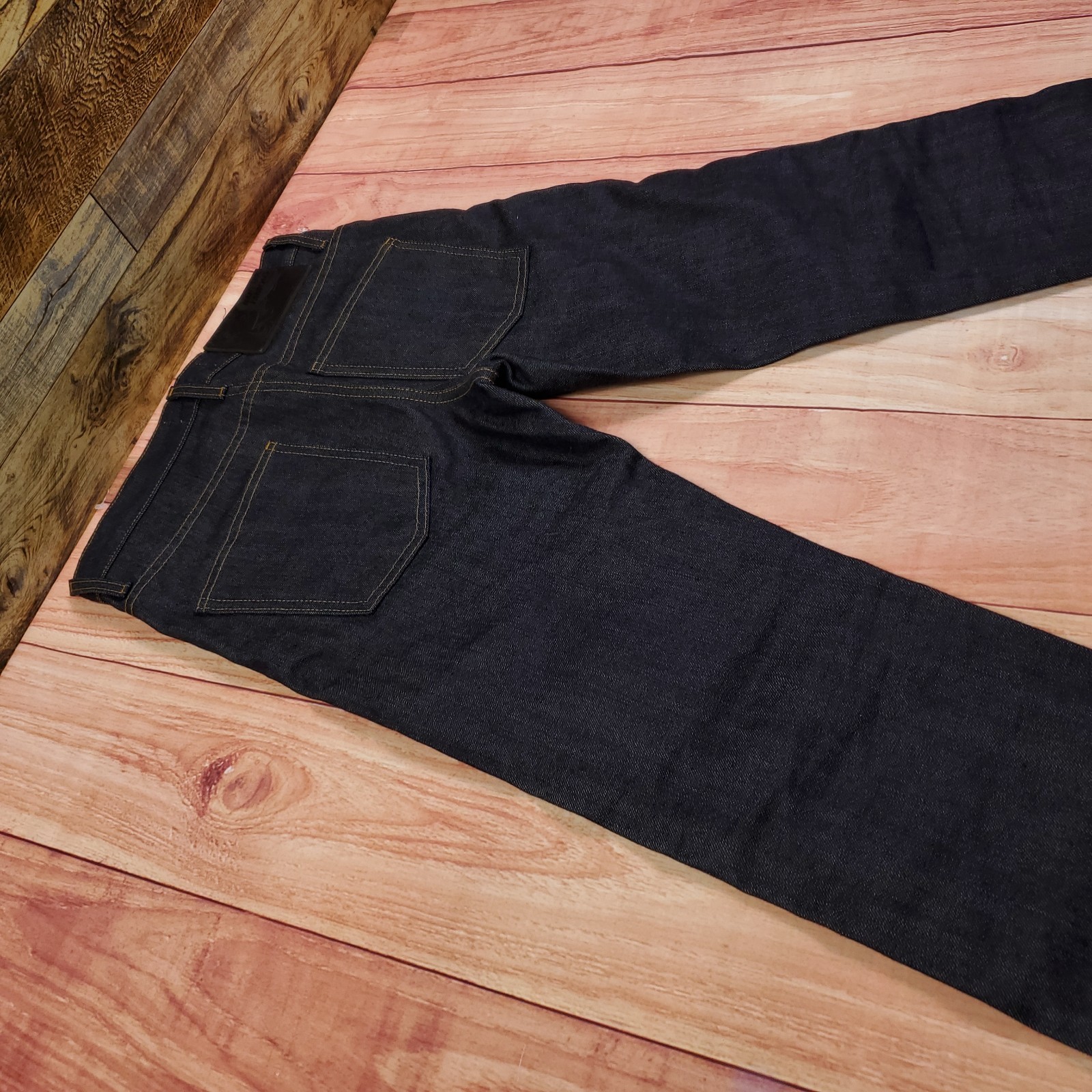 Naked & Famous Made W/ Kevlar Blend Selvedge Blue Denim Jeans 31 (Meas. 30×32)