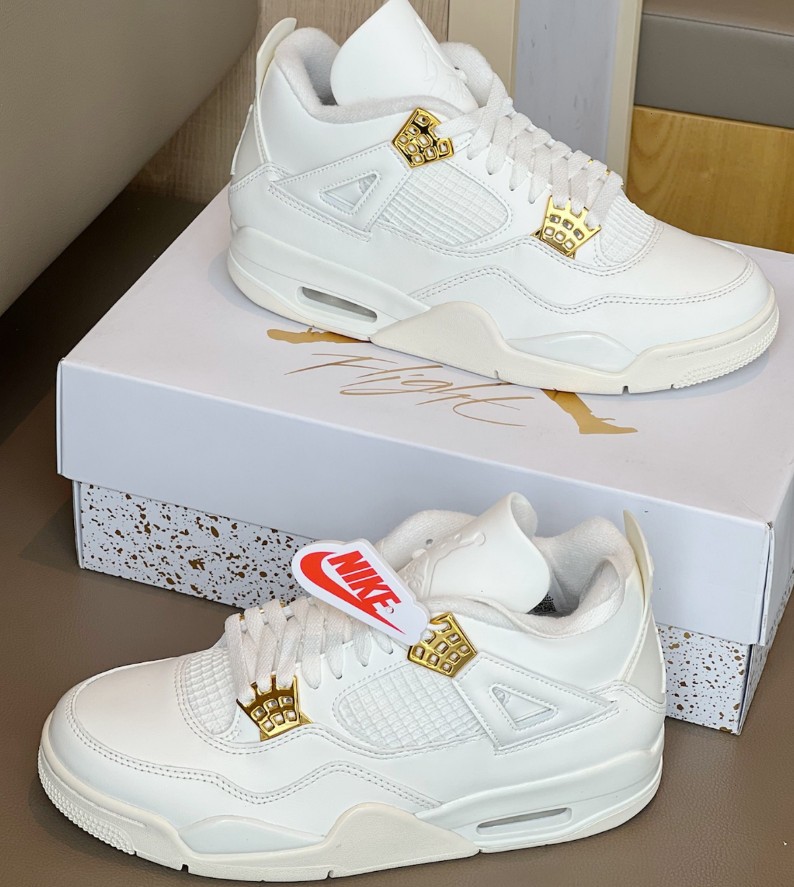 Jordan Air Jordan 4 Metallic Gold Mid Top shoes Us Size 7-12