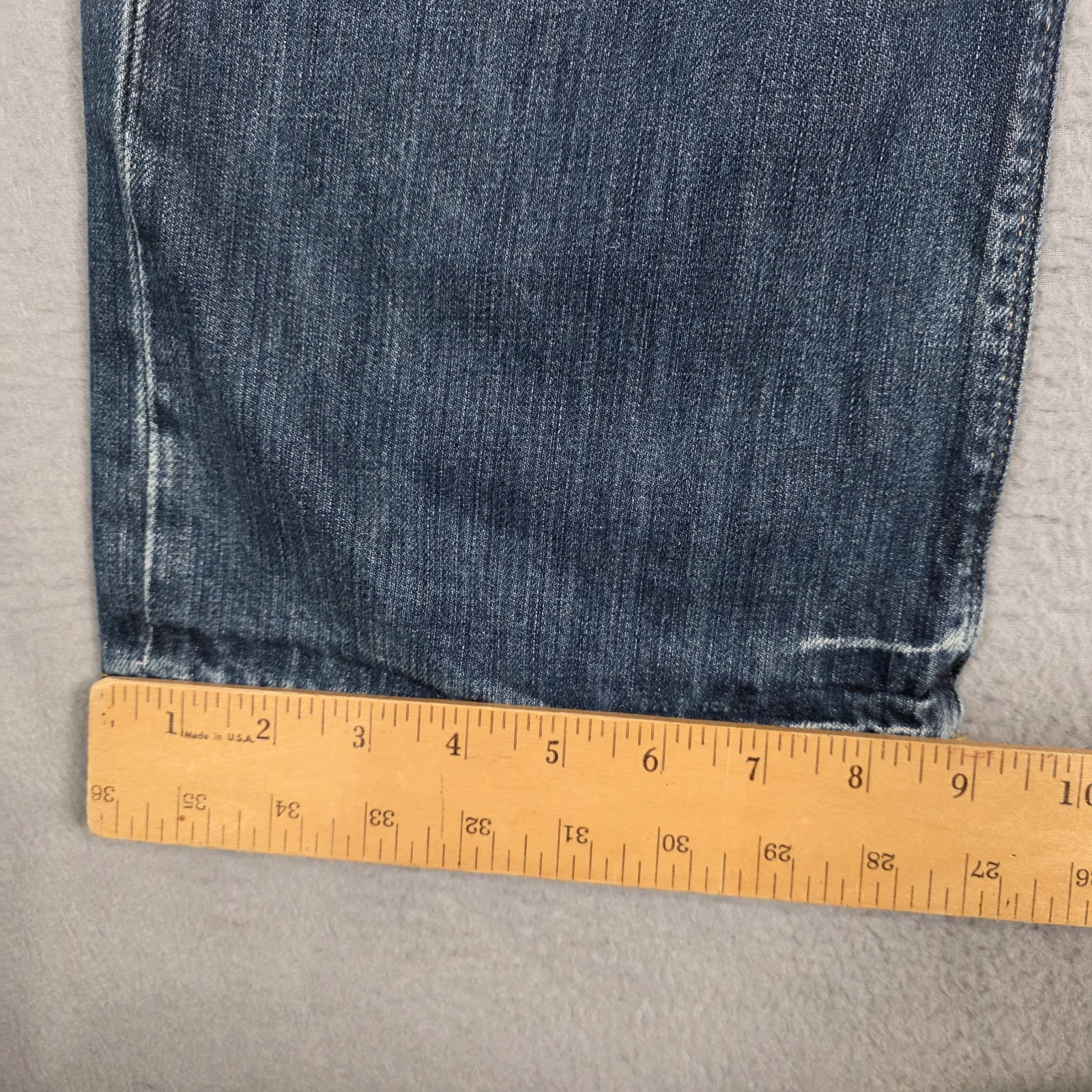 G Star Raw Jeans Mens 36×33 (Measured) Blue 3301 Straight Distressed Denim