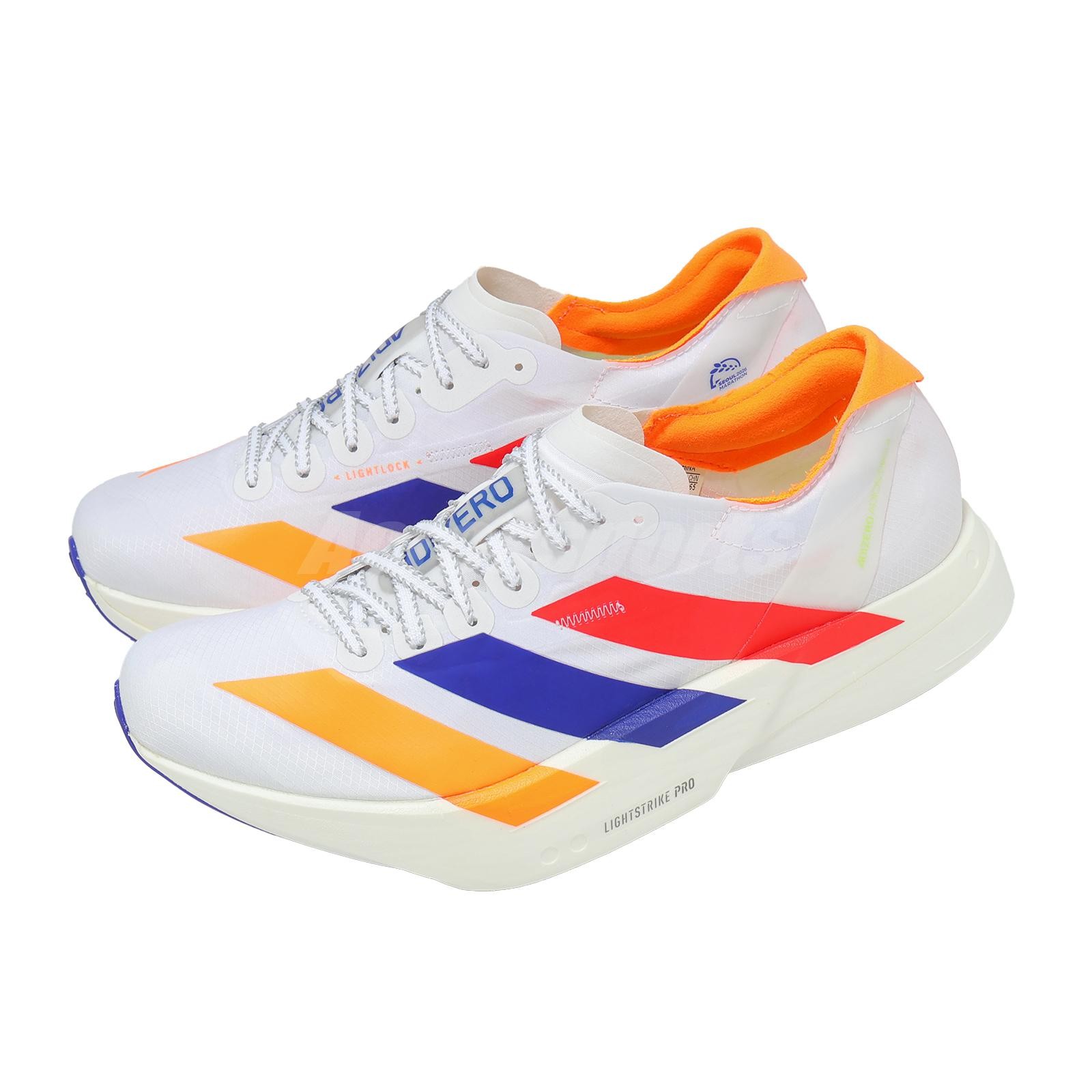 adidas Adizero Adios Pro 4 M White Blue Red Orange Men Racing Running KI4438