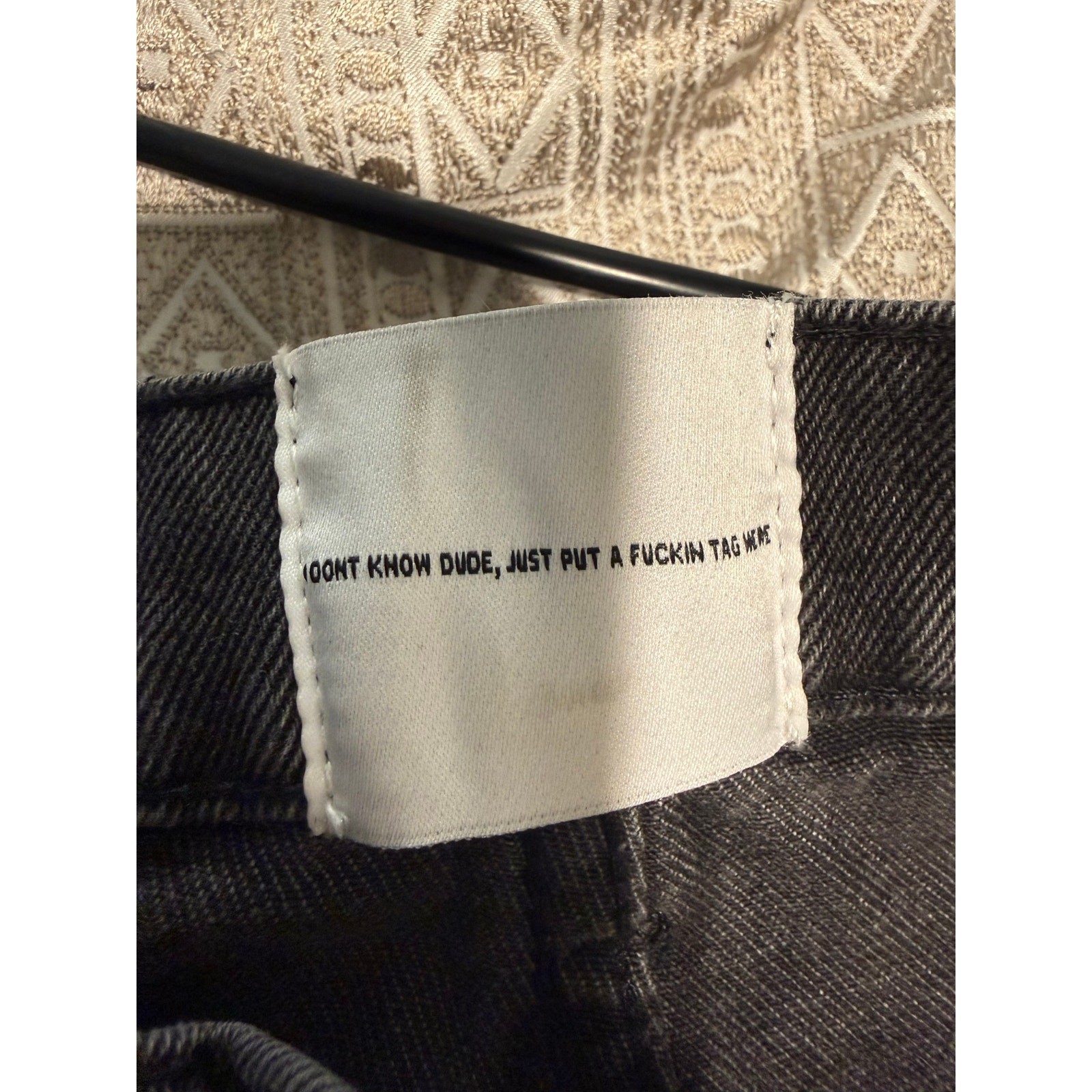 Kody Phillips MNML LA Utility Cargo Jeans Men’s Size 34 Deconstructed Gray Black