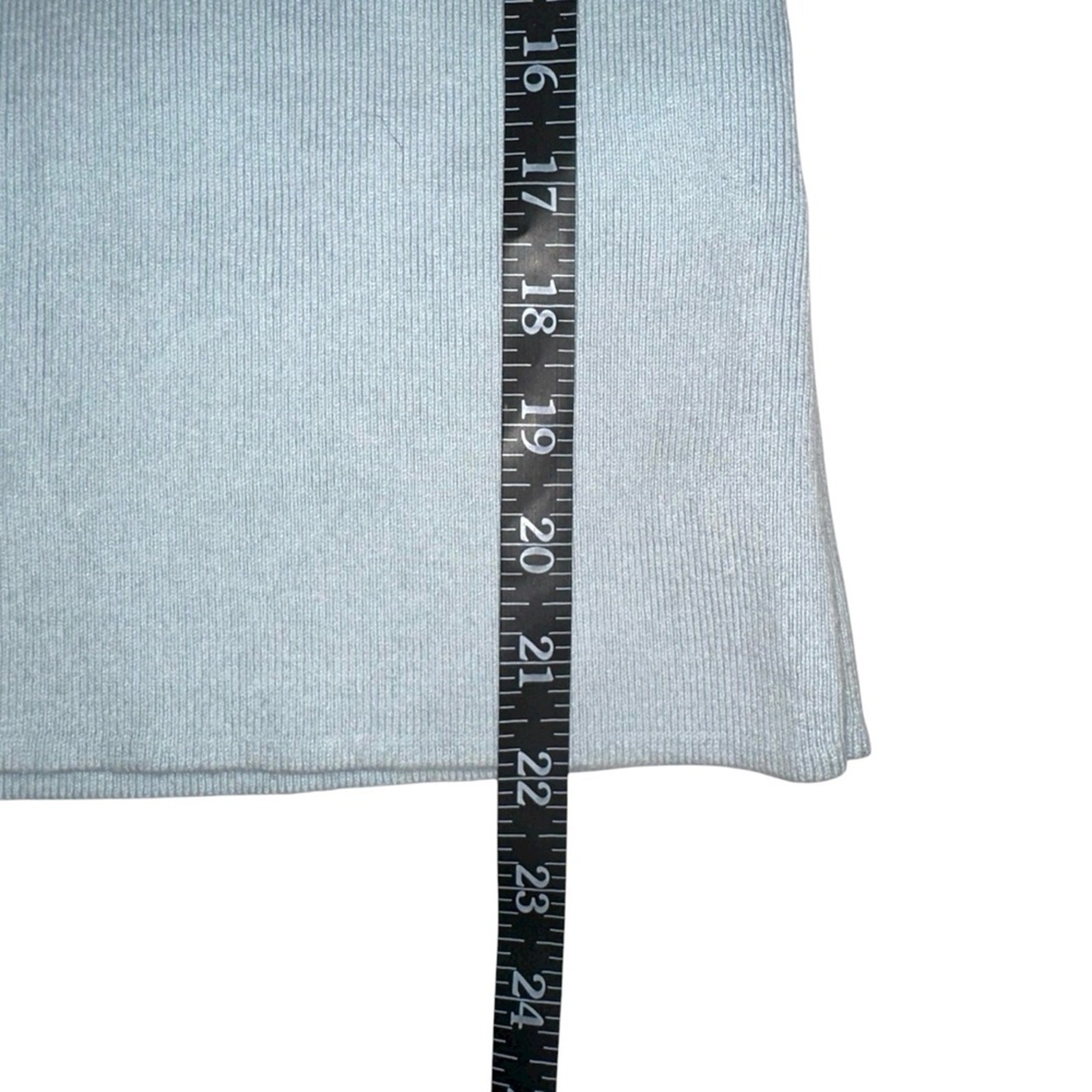 See By Chloe Blue Bisou Knit Long Sleeve Turtleneck Top XL