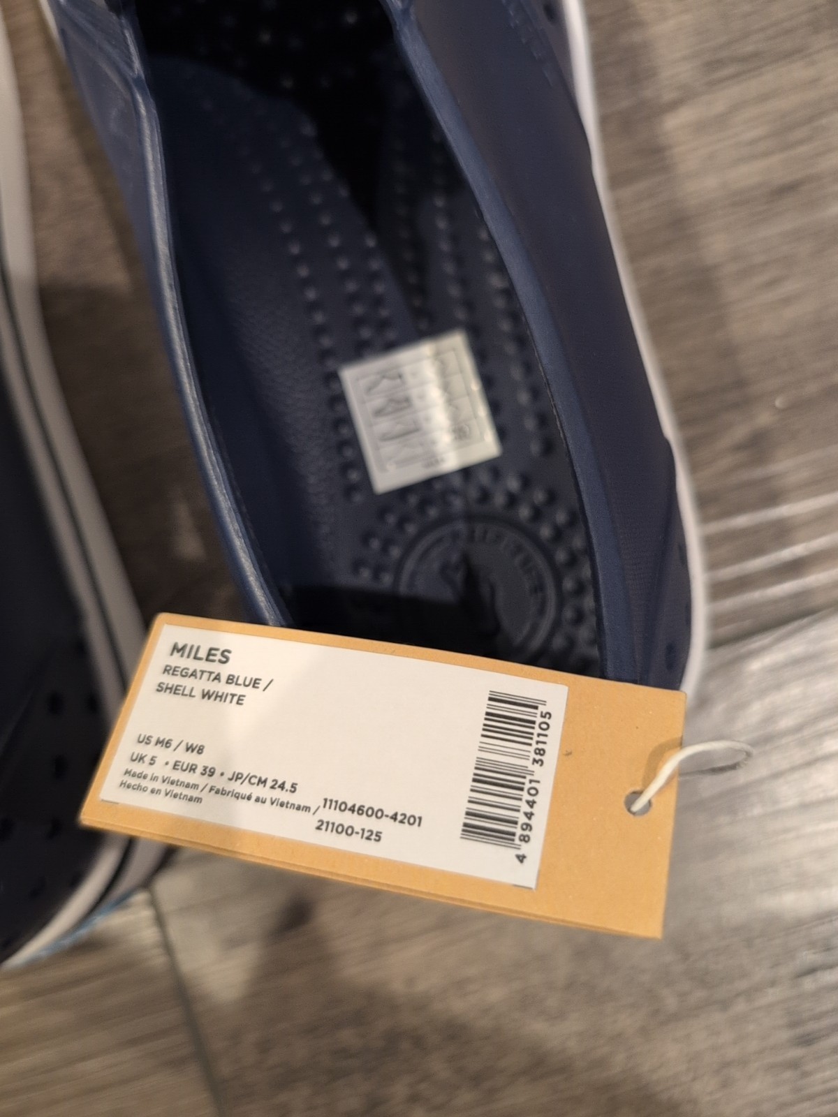 Native Miles US M6/W8 Regata Blue/Shell White New