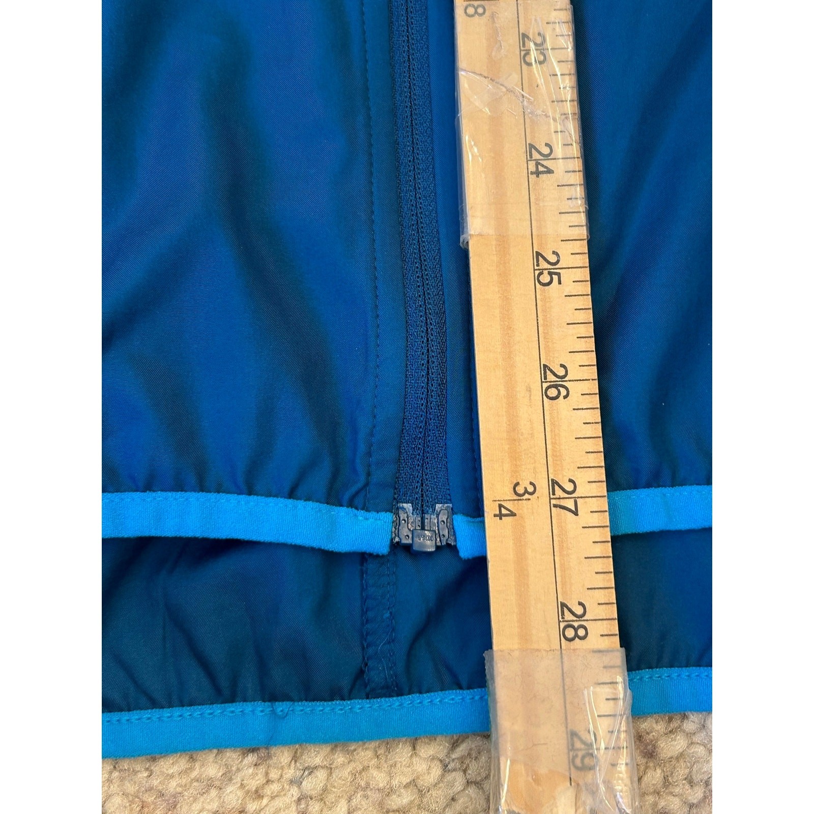 Adidas Own The Run Running Jacket Men’s Large Blue Hooded Reflective Full Zip