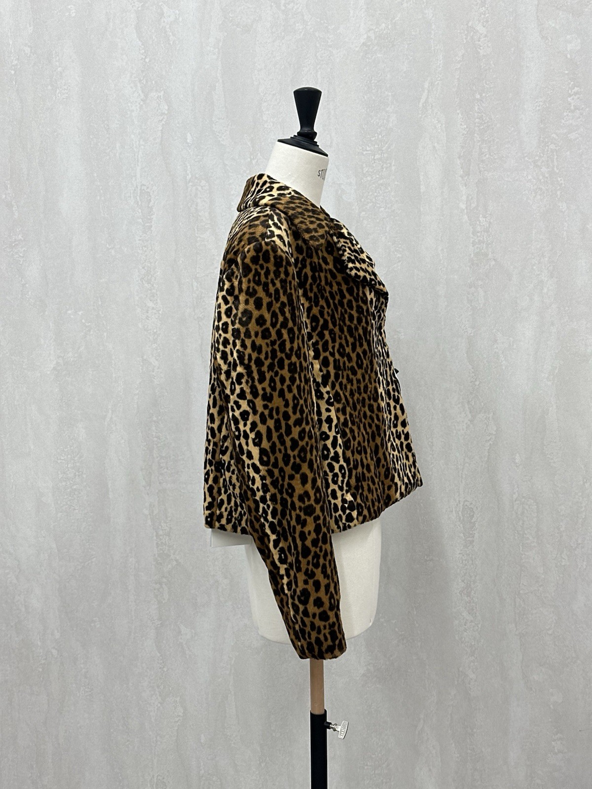 Philosophy di Lorenzo Serafini Leopard Faux Fur Jacket IT44 L NWT Designer