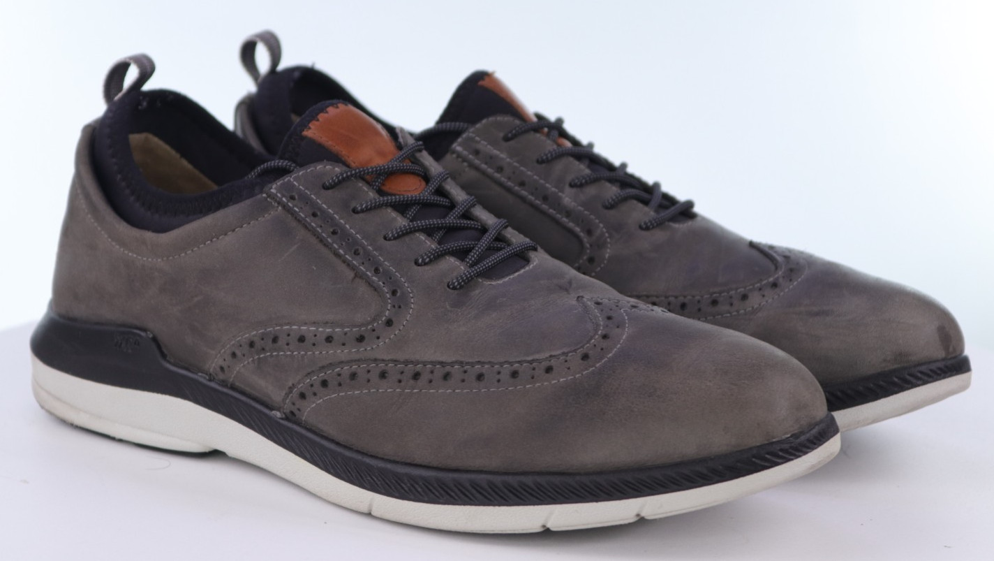 Johnston & Murphy XC4 Men’s Wingtip Oxfords Dress Shoes Size 12 M Leather Gray