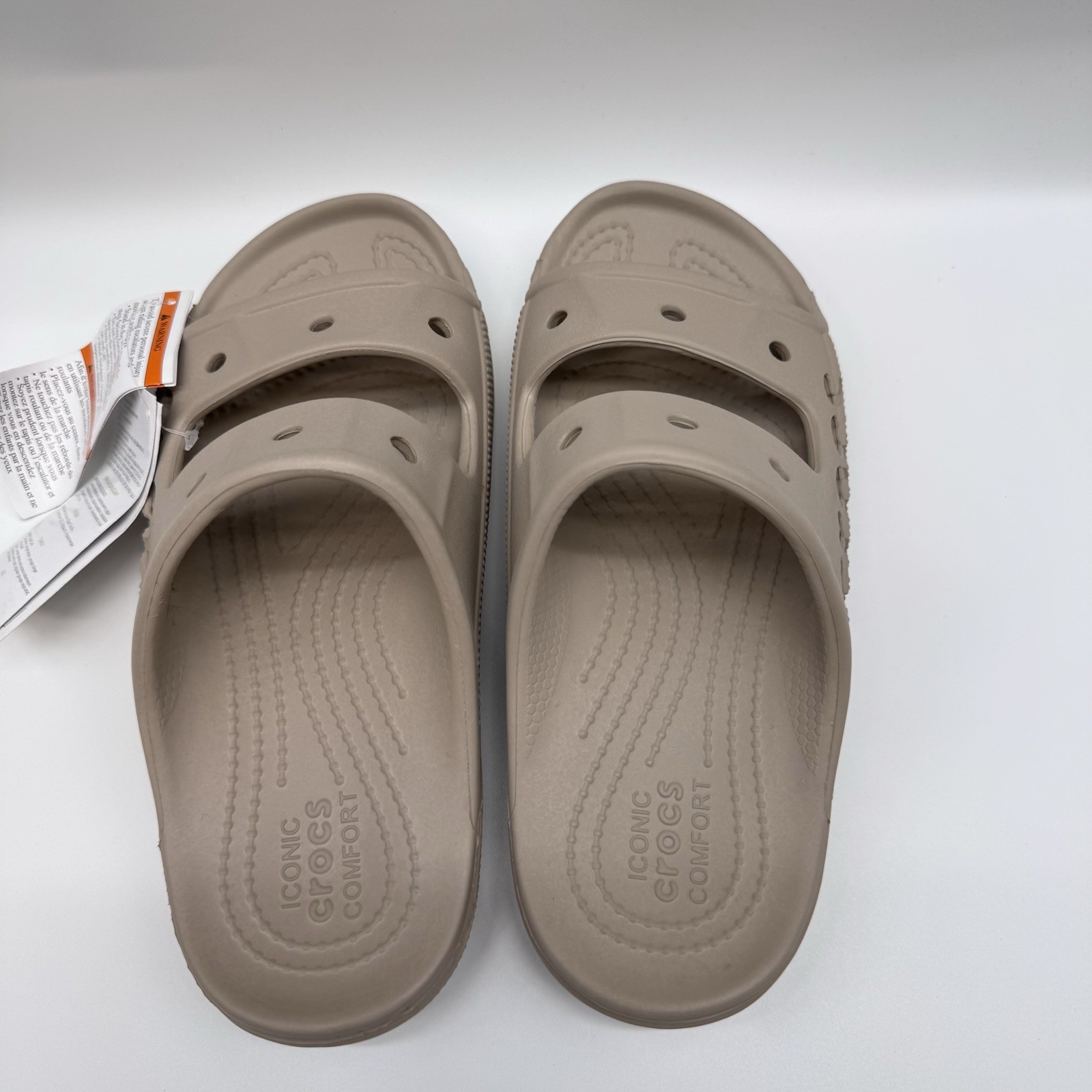 Crocs Unisex Adult Baya Womens 7 Mens 5 Slide Sandals Tan
