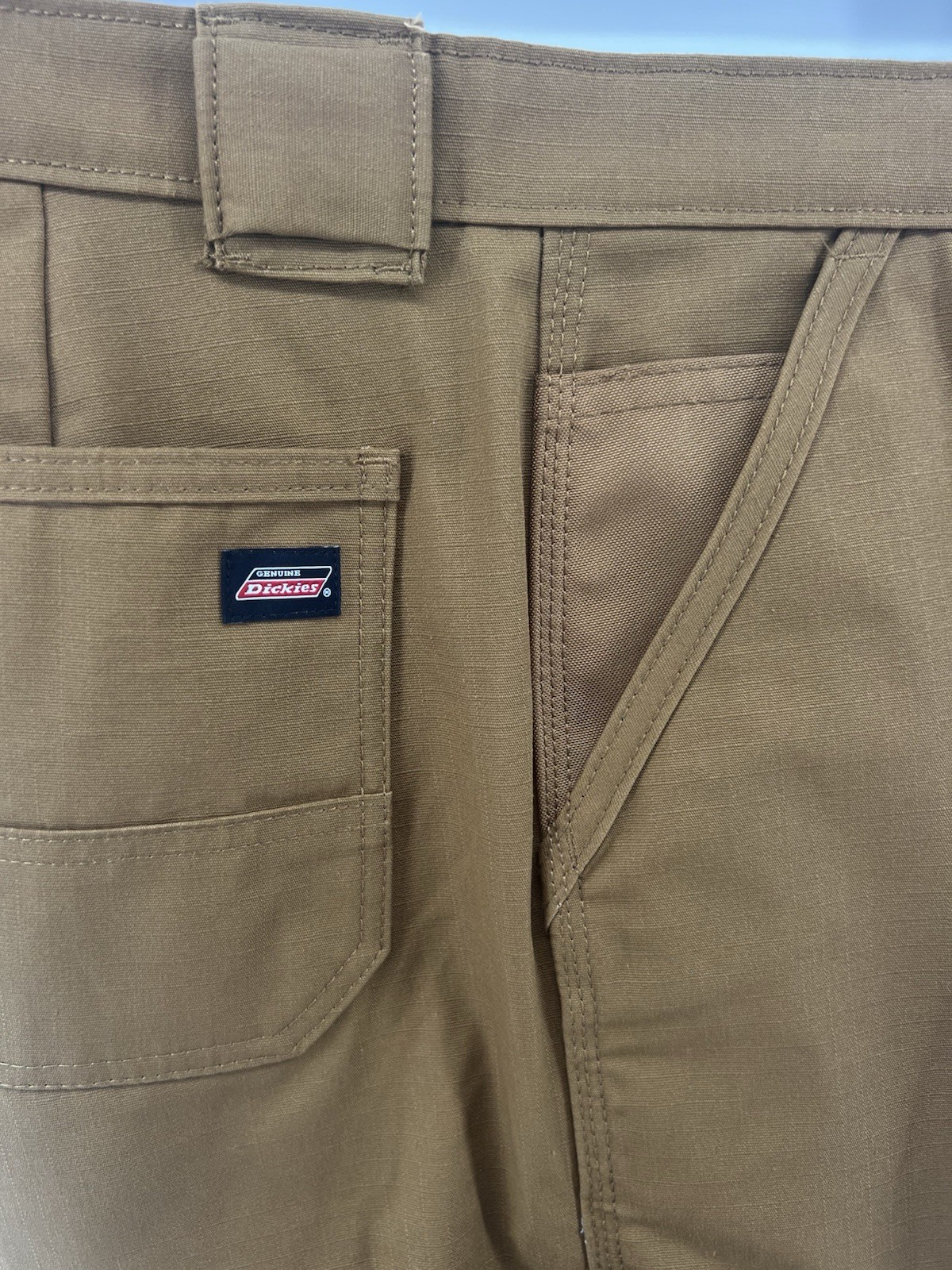 Dickies Ripstop Men’s Shorts Size 40 Ultimate Cargo Shorts Brown Relaxed Fit