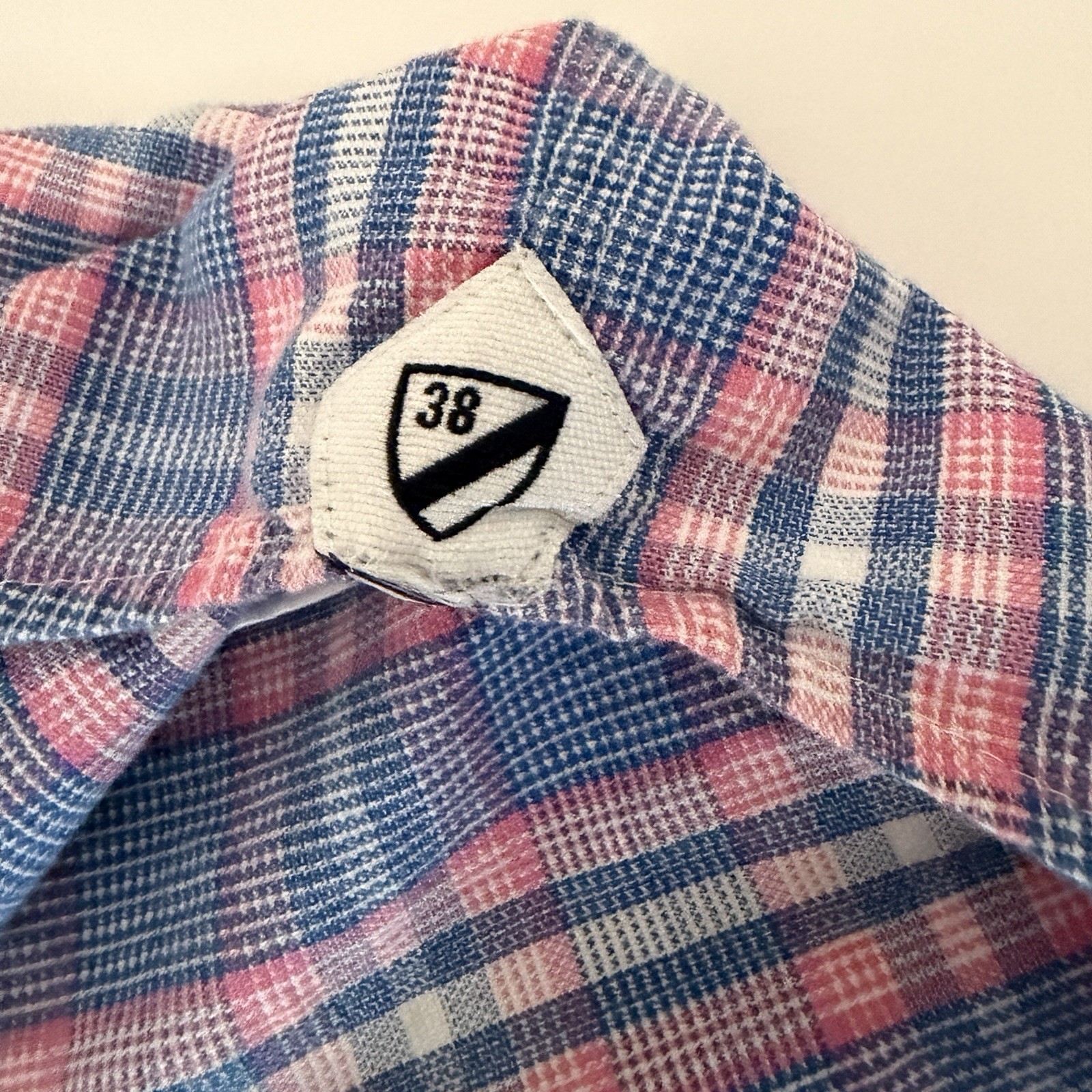 Cremieux Classics XL Long Sleeve Button Up Plaid Cotton Shirt Blue Pink White