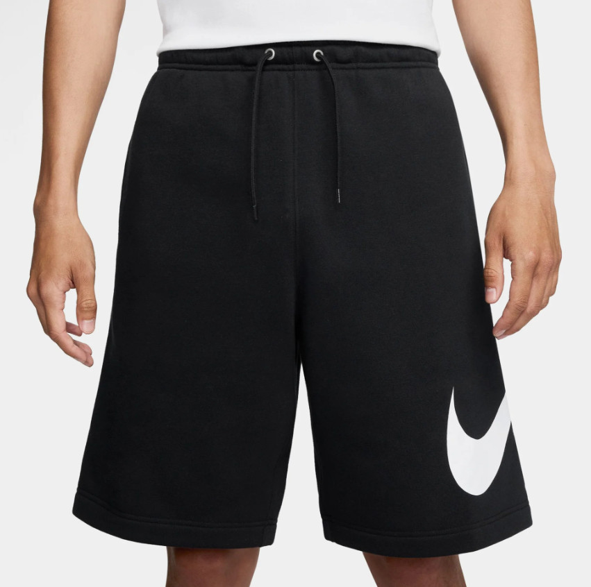 *NEW* Men’s NIKE Essential Club Swoosh Graphic Sweat Short Black (FN3906 010) 👍