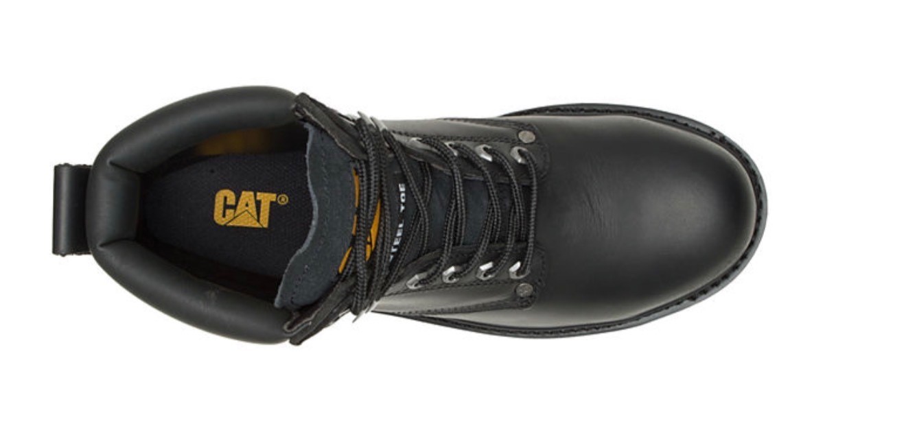 Caterpillar Men’s Second Shift Steel Toe Work Boot P89135 Black Boots Medium