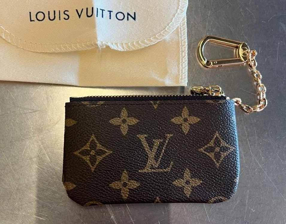 Louis Vuitton Monogram Key Pouch Pochette Cles Coin Purse