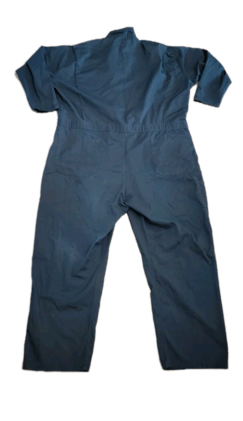 Vintage Cintas Mechanic Coveralls Mens 56 Regular 4XL Navy Blue Workwear USA