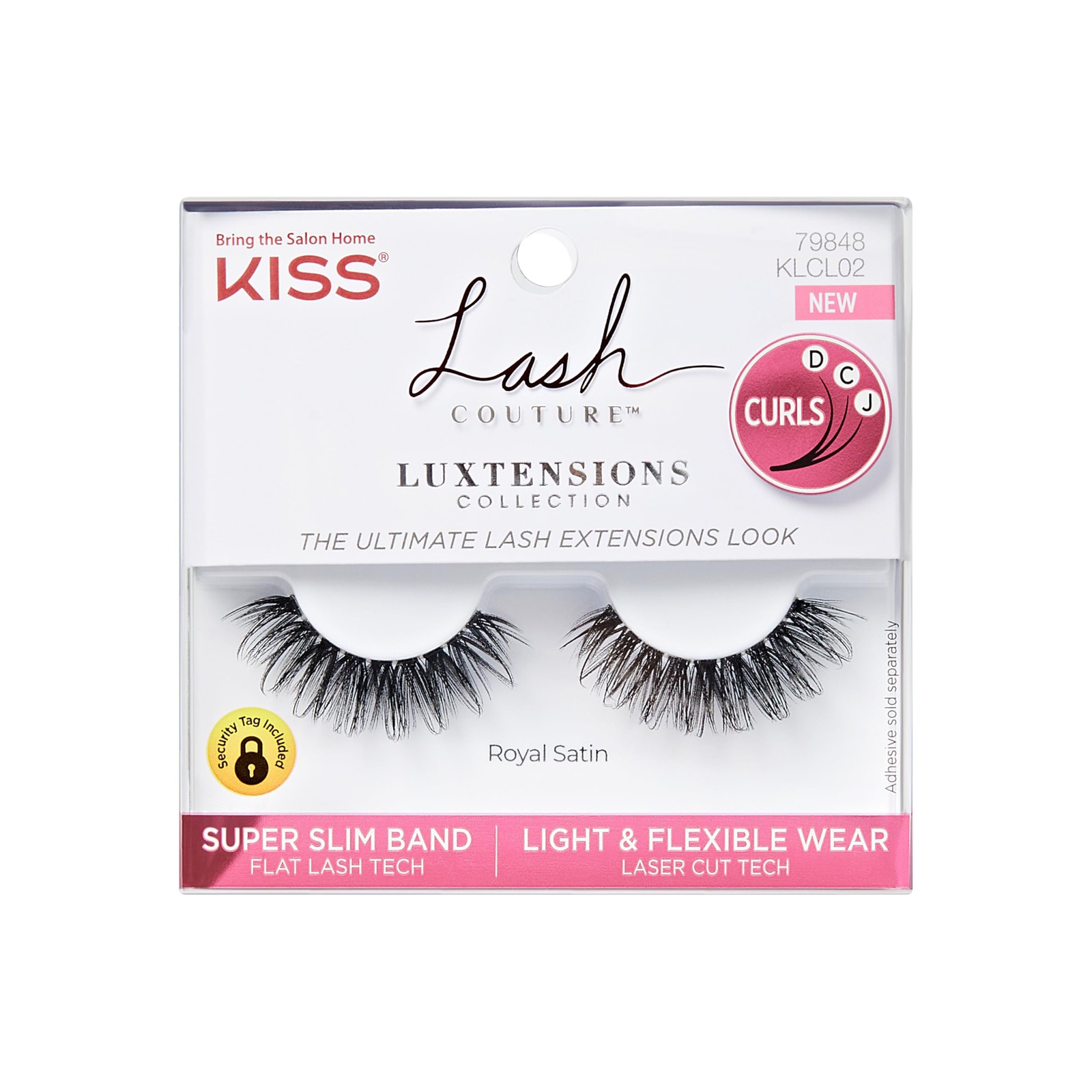 Kiss Lash Couture Luxtension False Eyelashes, Royal Silk