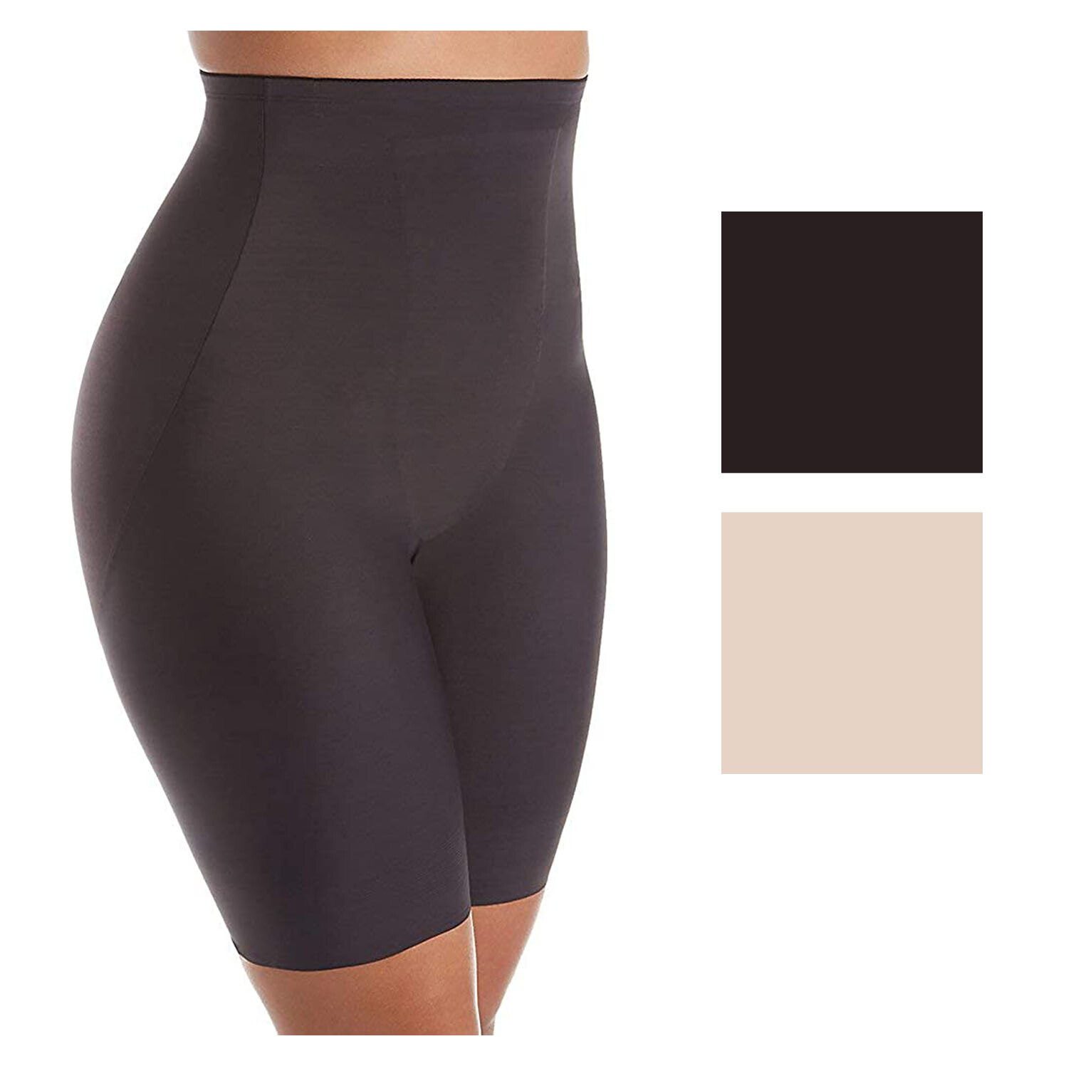TC Fine Intimates Womens Plus Size Just Enough Hi-Waist Thigh Slimmer