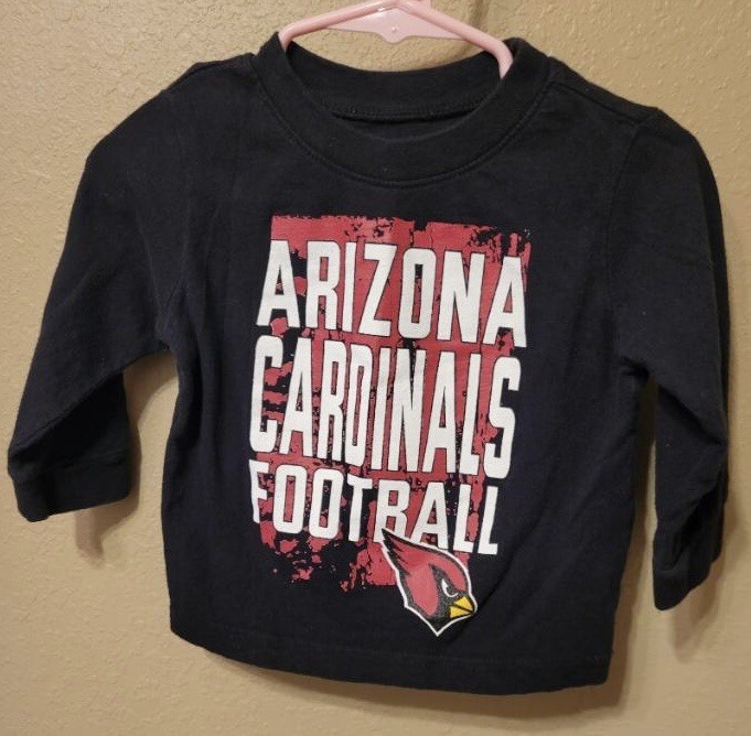 Baby Used 9-12 Months XS Black Unisex Long Sleeve Arizona Cardinals Shirt