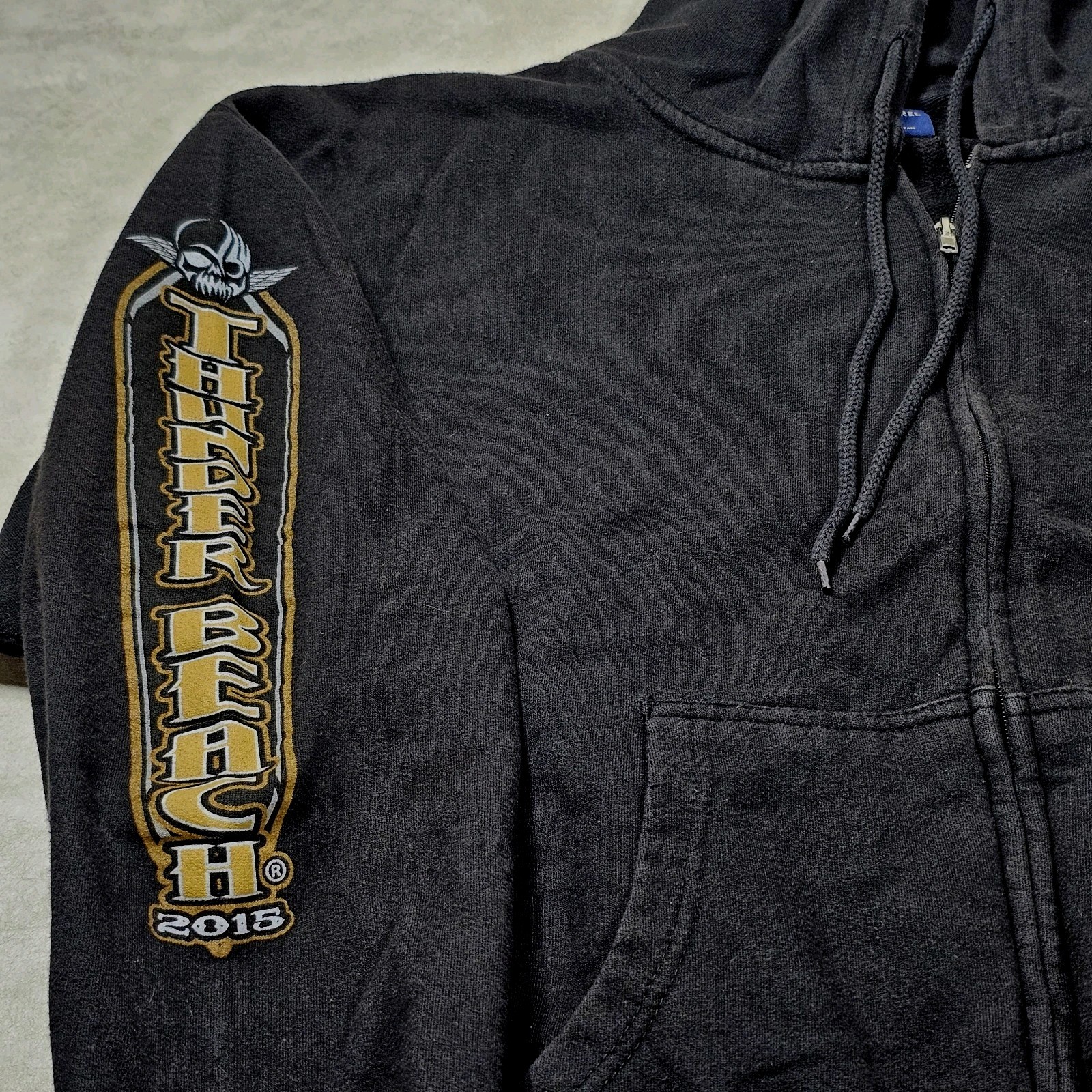 U.S Apparel 2015 Thunder Beach Panama City Adult Large Black Hoodie Preowned