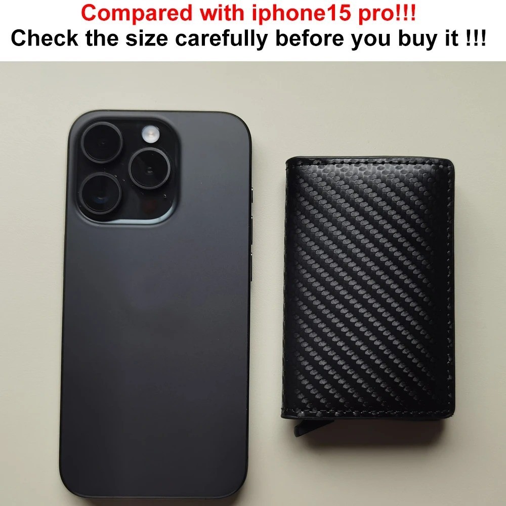 Anti Thief Rfid Credit Card Holder Smart Minimalist Wallet Men Women Slim Bank C
