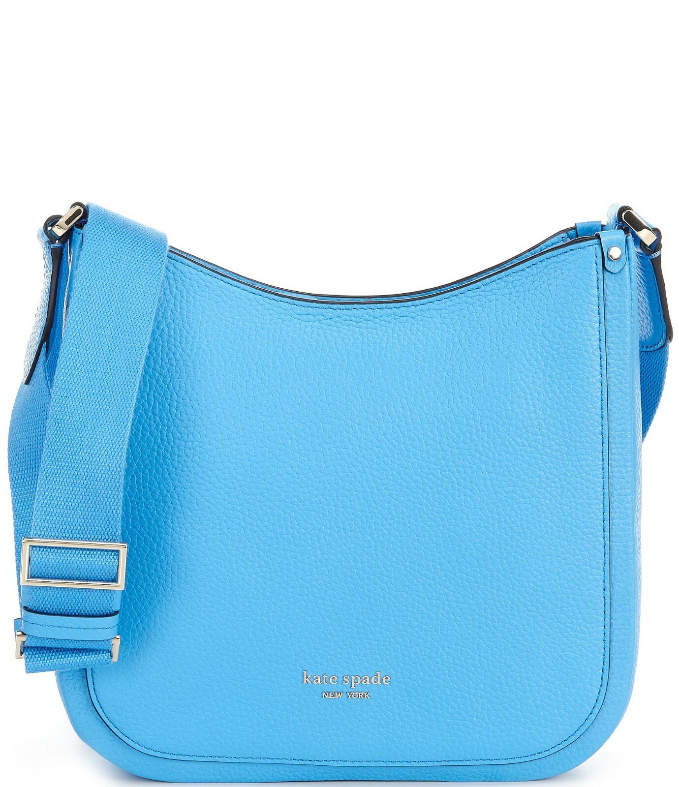 Kate Spade Roulette Messenger Bright Blue Leather Crossbody PXR00329 NWT $228 FS