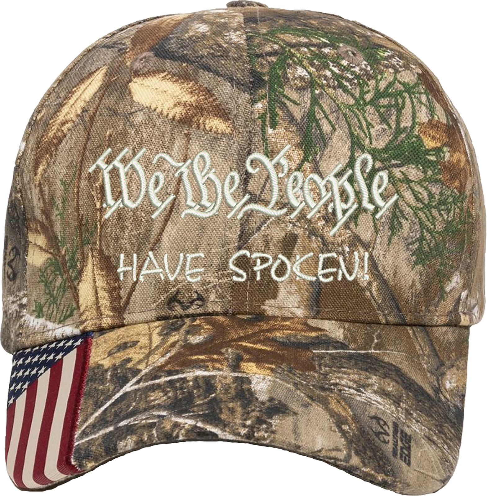 Trump We the people have spoken Embroidered Camo One Size Fit Most Hat