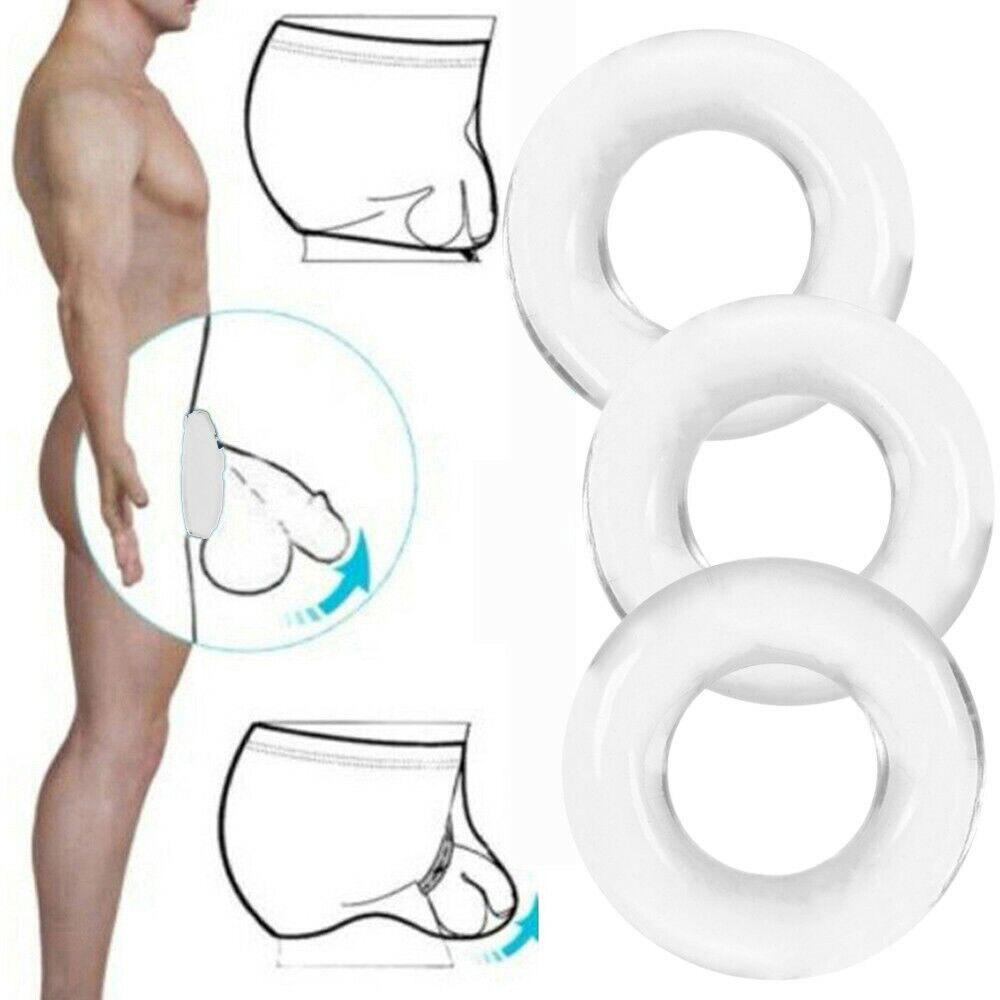 Men’s Sexy Transparent High Elastic Soft Thong C-Strap Ring Circle Underwear US~