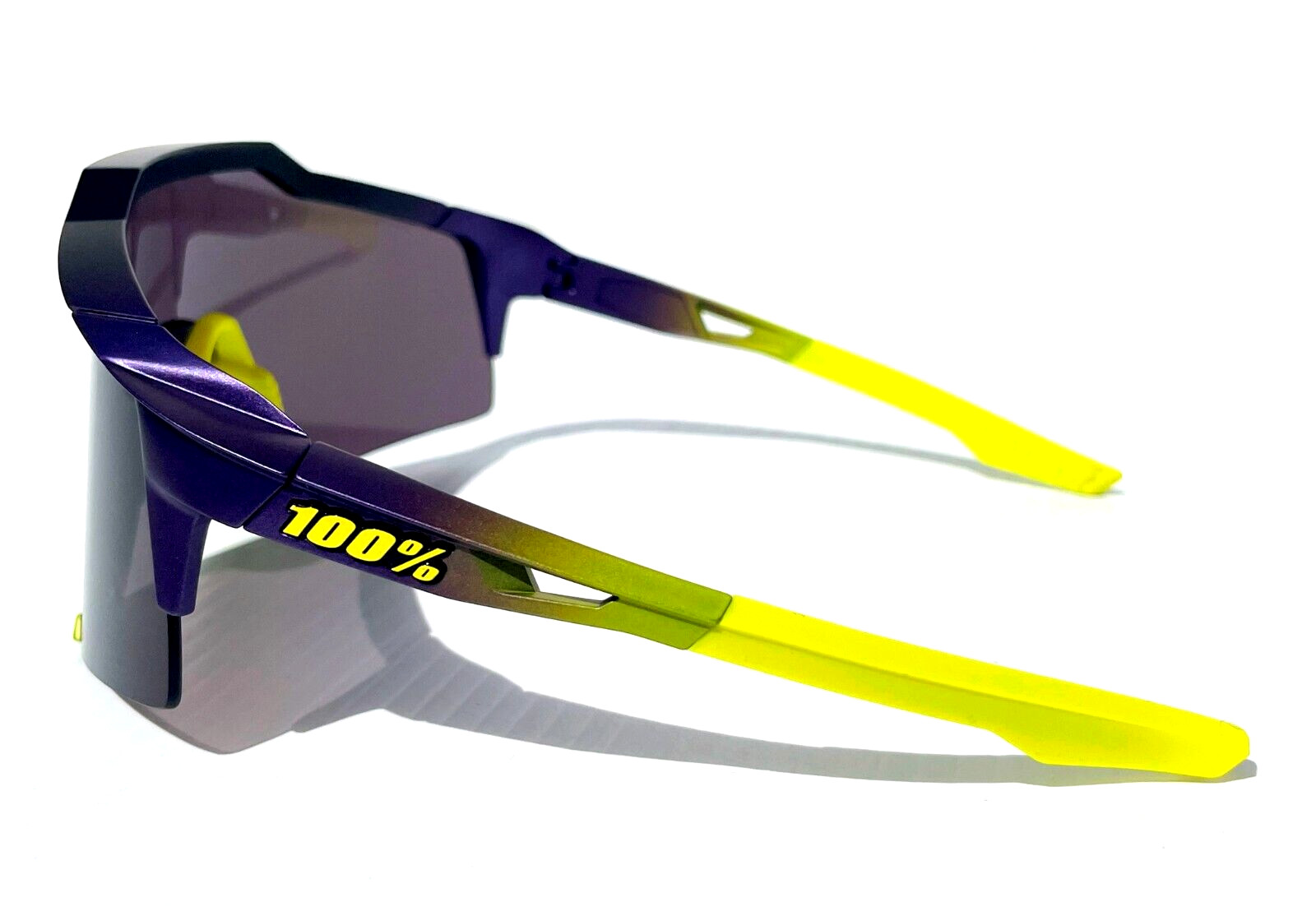 100% SPEEDCRAFT Matte Metallic Digital Brights Dark Purple Sunglass 60007-00003