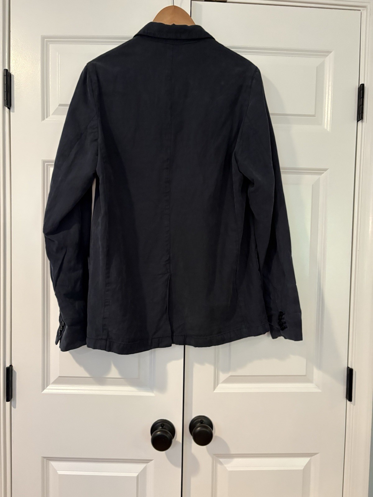 Officine Generale Black Lyocell/Linen/ Cotton Blazer – unisex