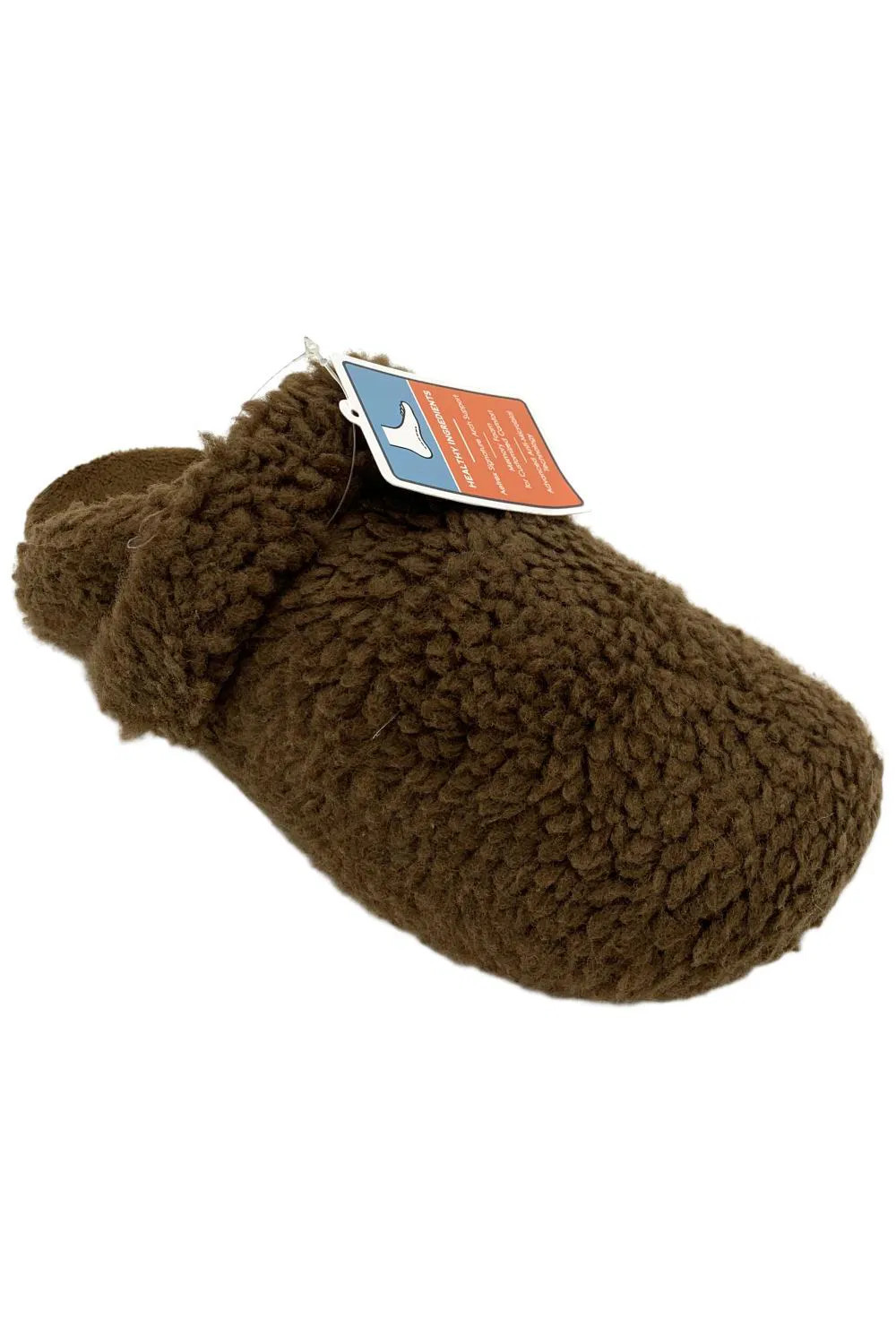 Aetrex Women’s Mia Adjustable Strap Arch Support Slipper Brown