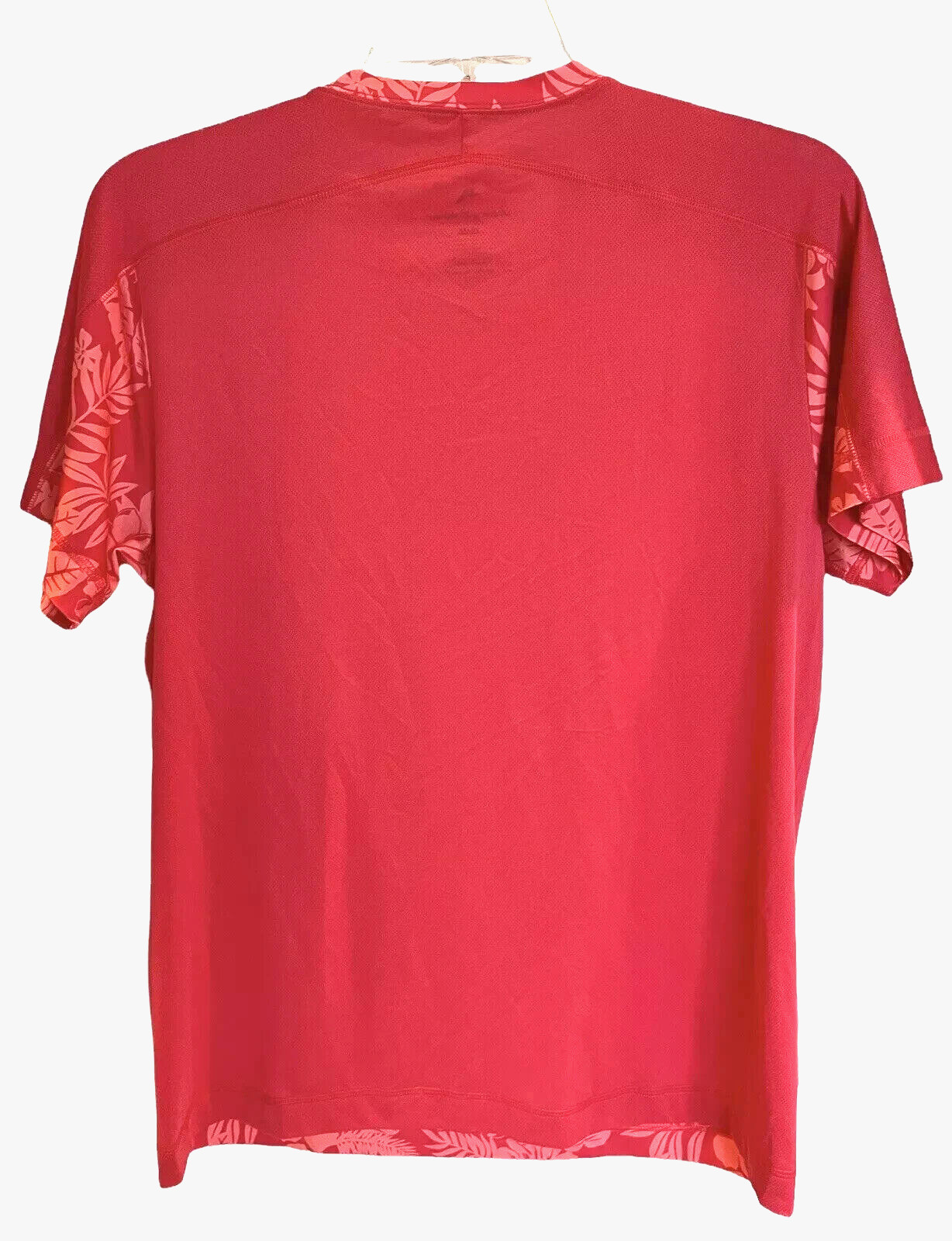 Tommy Bahama Mesh Tech Crew Neck T-Shirts Size S $37 Red Tropic Print