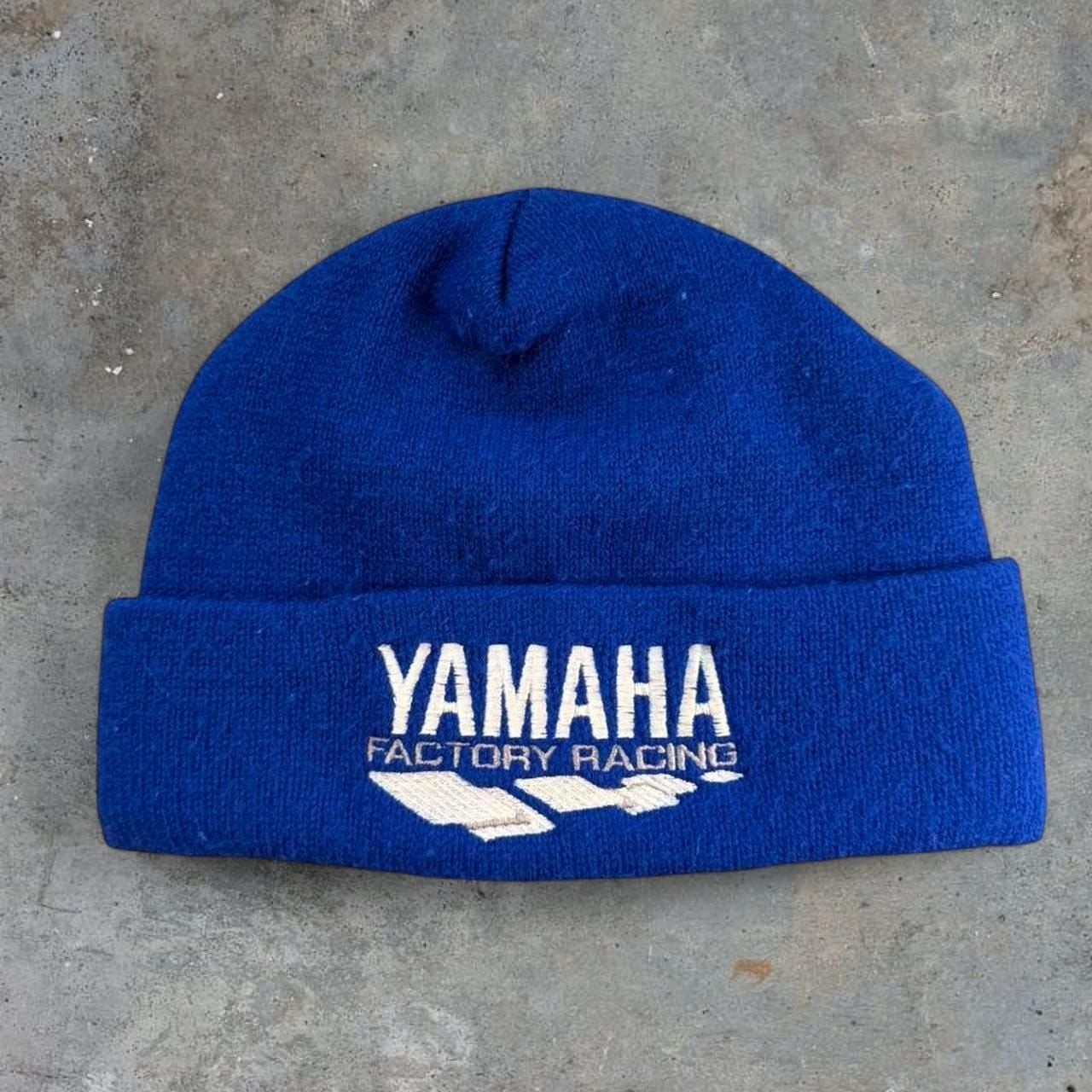 Vintage Yamaha Factory Racing Embroidered Beanie Cap