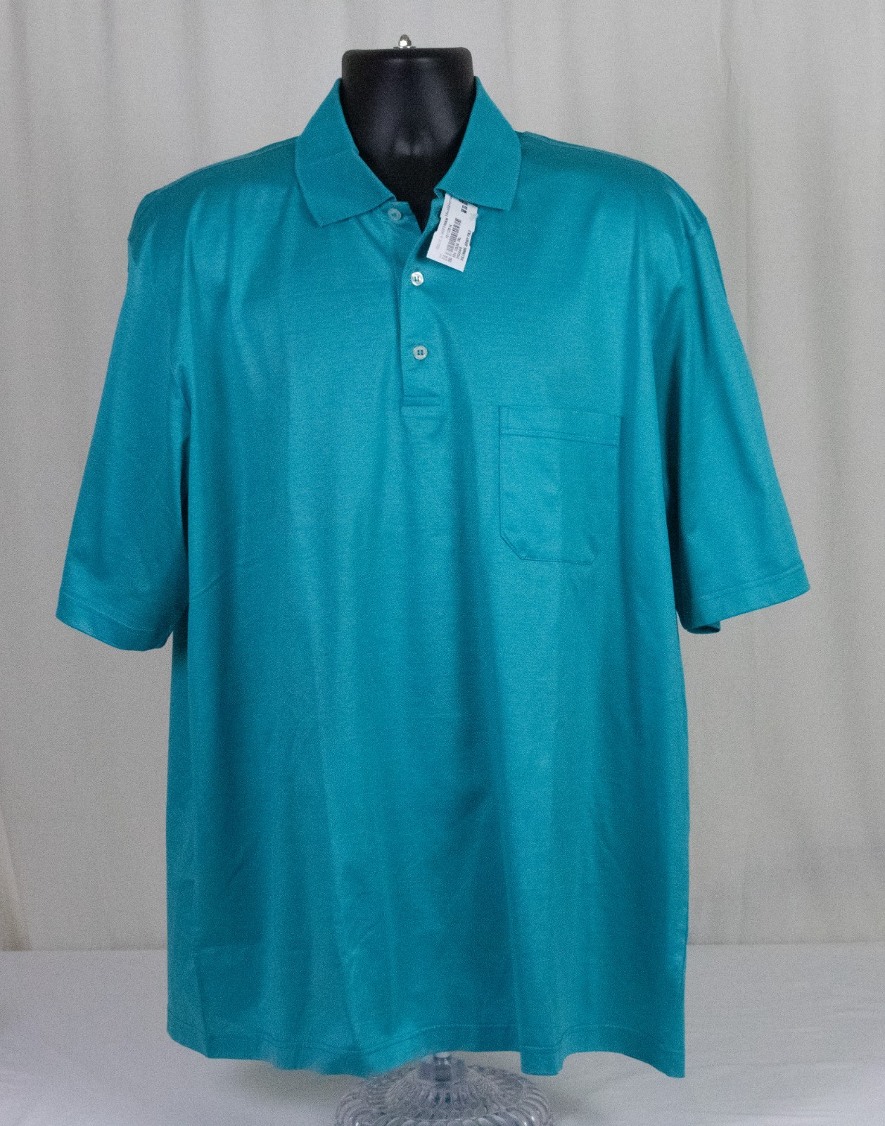 NWT $225 Solemare Maus & Hoffman Made in Italy Jersey Polo Shirt Teal Blue XXL