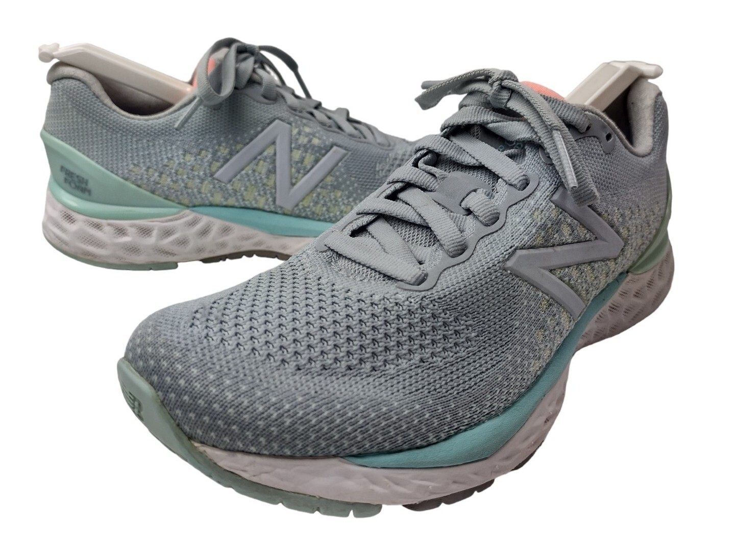 Women’s New Balance Fresh Foam 880v10 Size 5.5B Slate Blue Gray Green lime