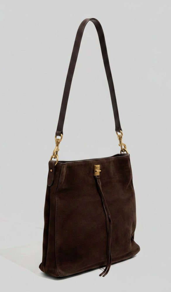 Rebecca Minkoff Darren Brown Suede Shoulder Bag NWT