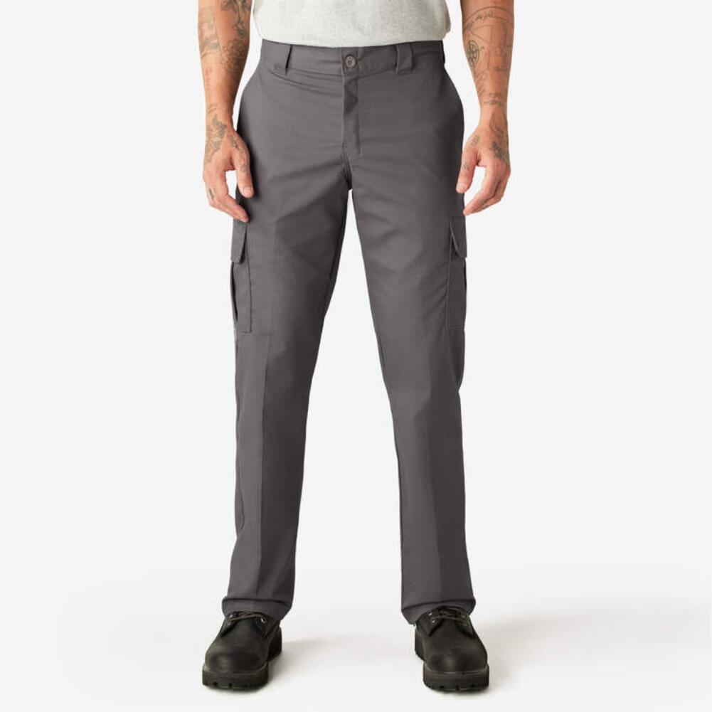 Dickies Mens Flex WP595 Regular Fit Straight Leg Work Uniform Pocket Cargo Pants