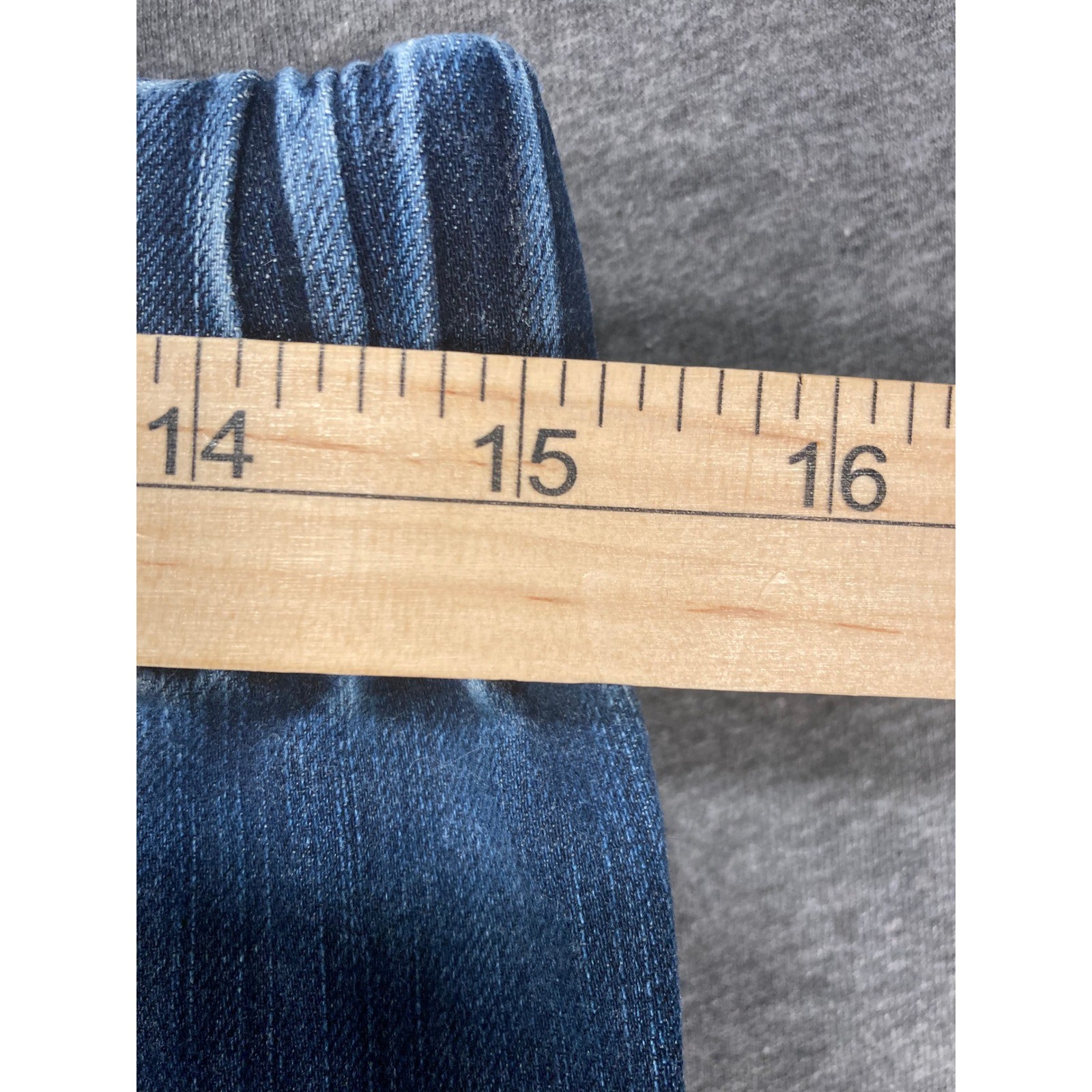Soft Surroundings Blue Pull On Denim Leggings Jeggings Petite Medium 3AW42