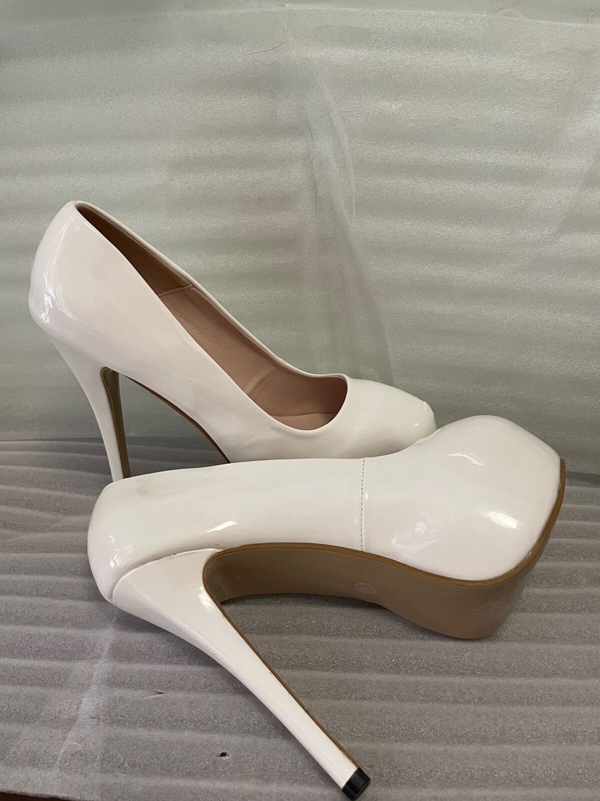 Men’s Platform High Heels Pumps Crossdresser Drag Queen Black Women Shoes 35-47