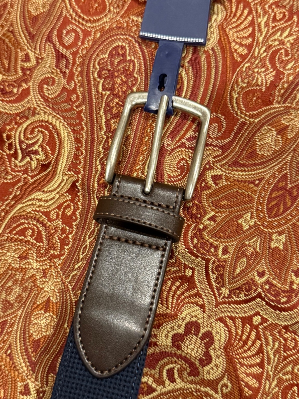 Penguin Men’s Size 40 Navy American Flag Belt MSRP $60