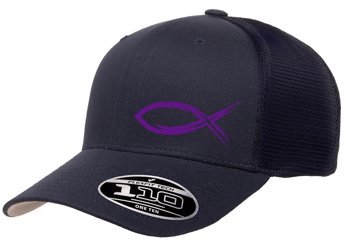 GOD JESUS RELIGION FISH TRUCKER SNAPBACK FLEXFIT 110M HAT *FREE SHIPPING*
