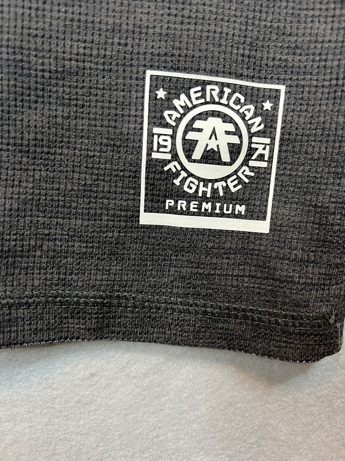 American Fighter Long Sleeve Kingsgate Thermal Shirt Mens Sz L Large Gray