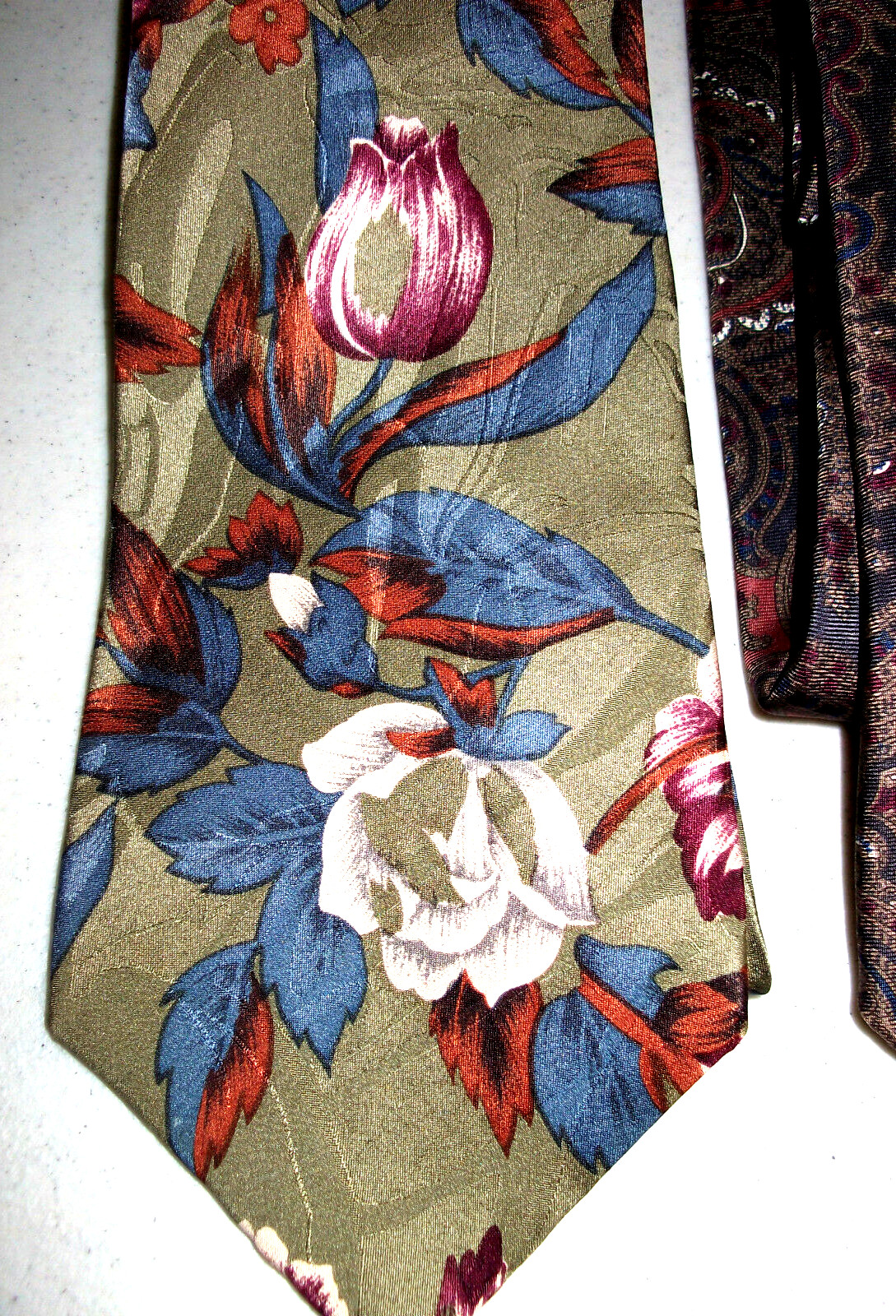 4 PIERRE CARDIN Silk NECKTIES Multi-Color Classic (57-60 in) 3 Paisley 1 Floral