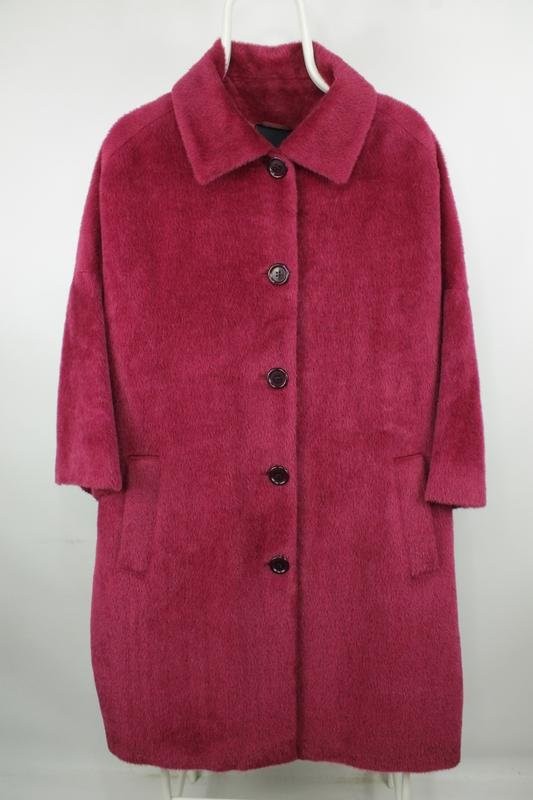 Women Alberto Aspesi Coat Burgundy Alpaca 40 / L /