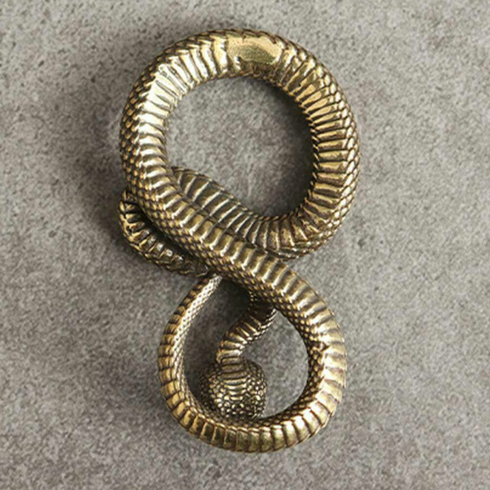 1/2/5Pcs Artistic Copper Snake Pendant Wallet Bag Car keychain Accessories