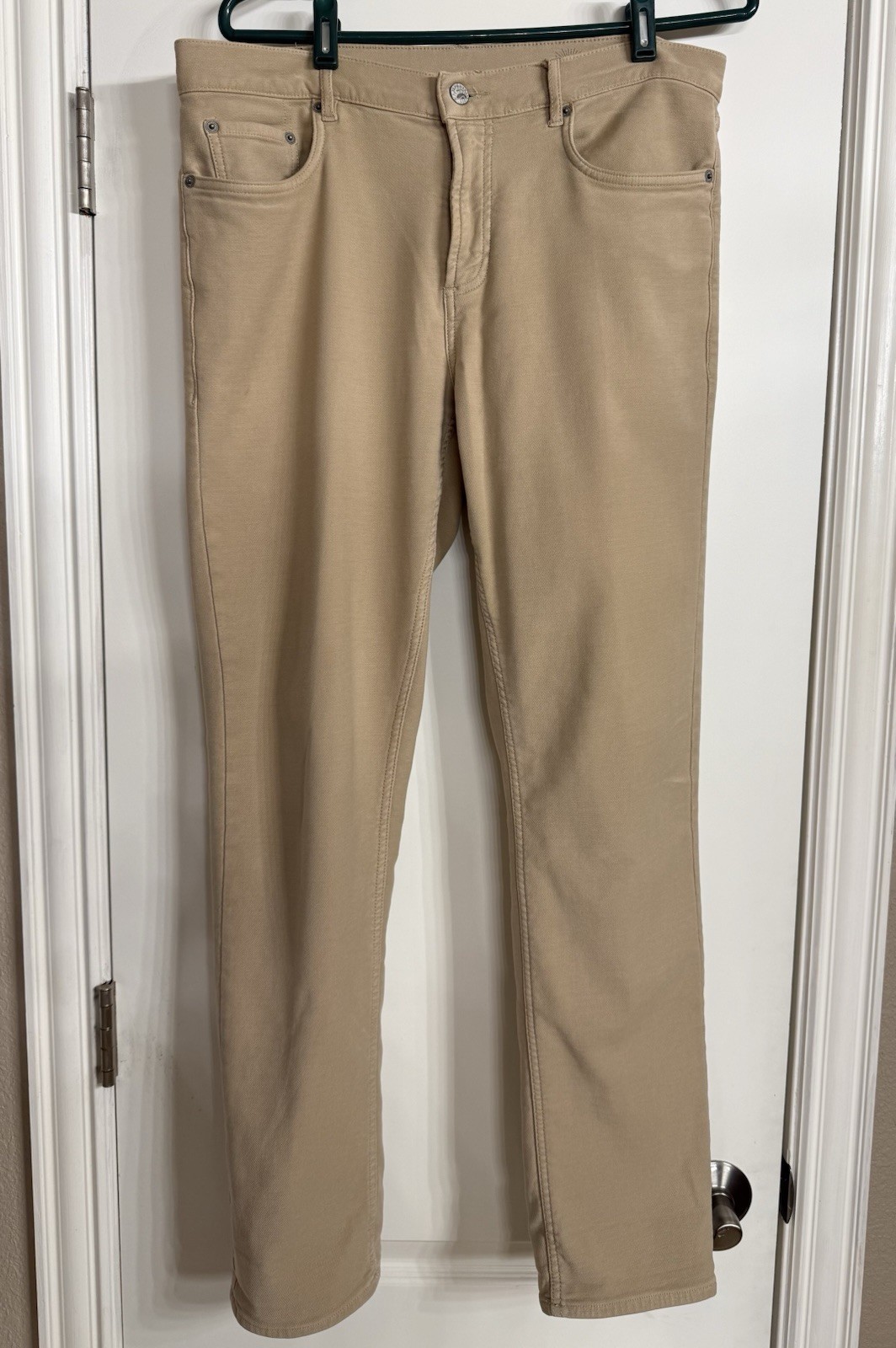 Stretch Terry 5-Pocket Pant – Stone 33×32