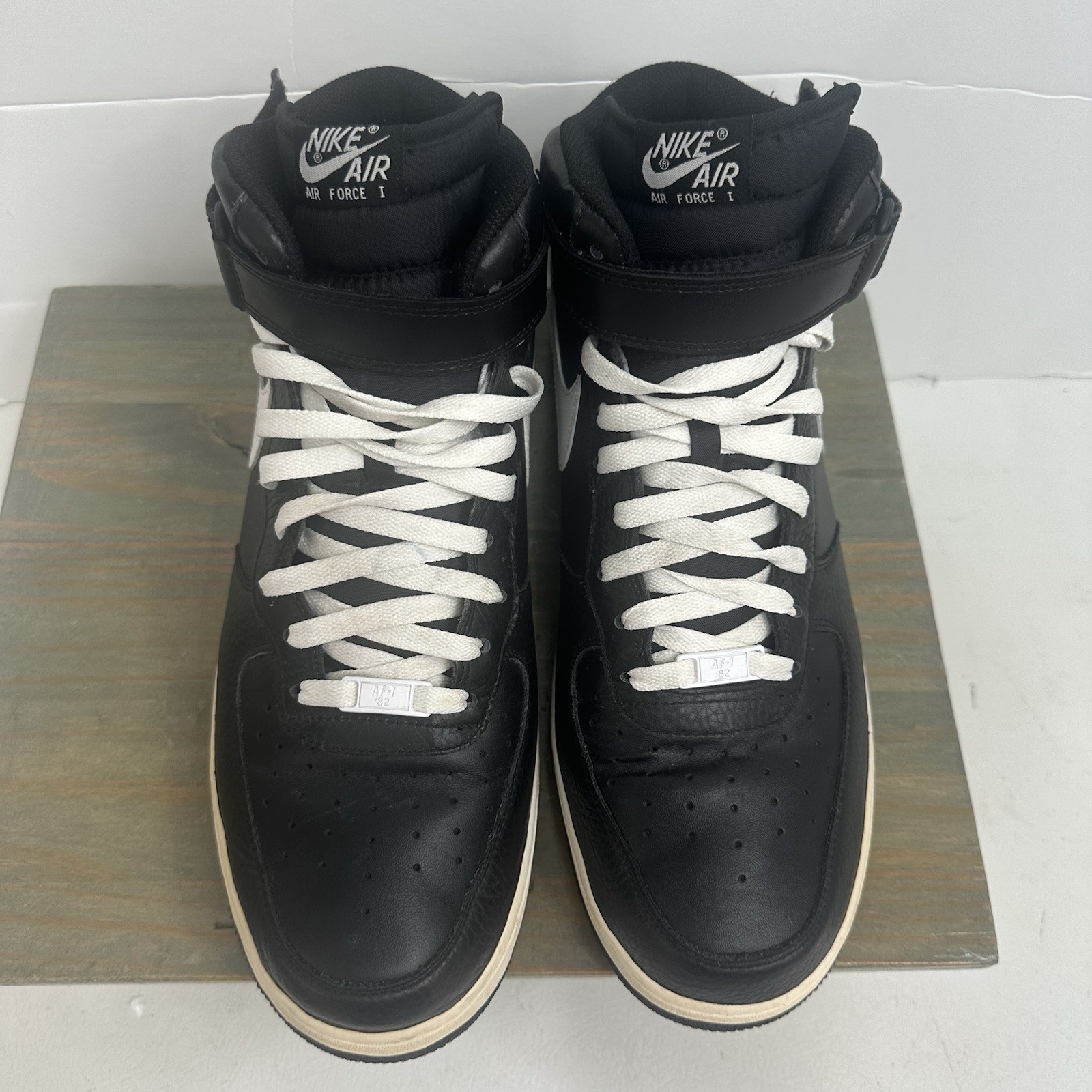 Nike Air Force 1 Mid ’07 Black 2011 US Men’s size 14 315123-010 *vintage* Lace
