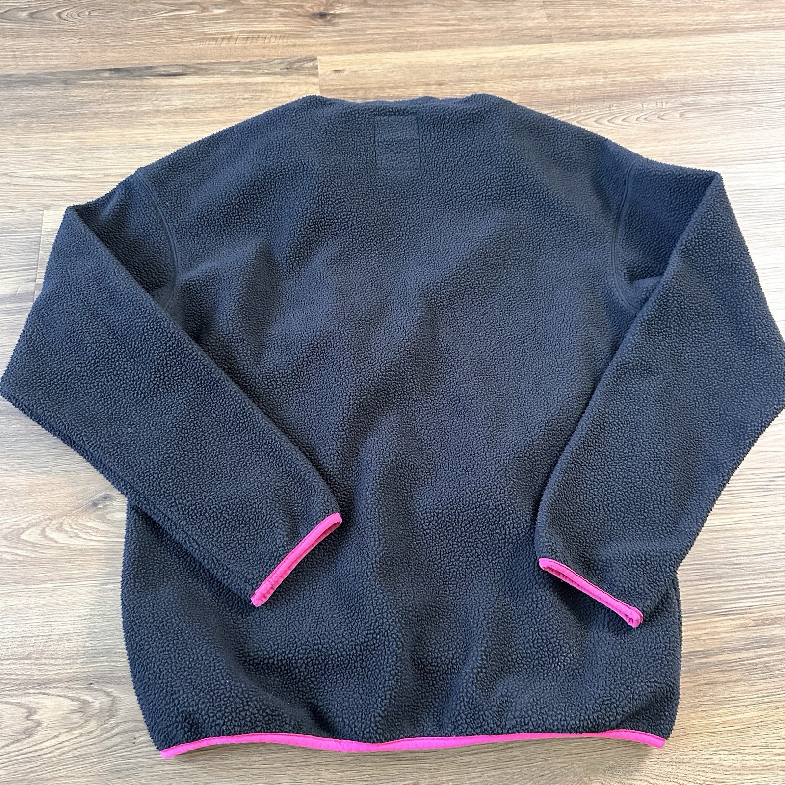 Columbia Helvetia 1/4 Half Snap Fleece Mens Medium Black Sherpa Pullover Retro