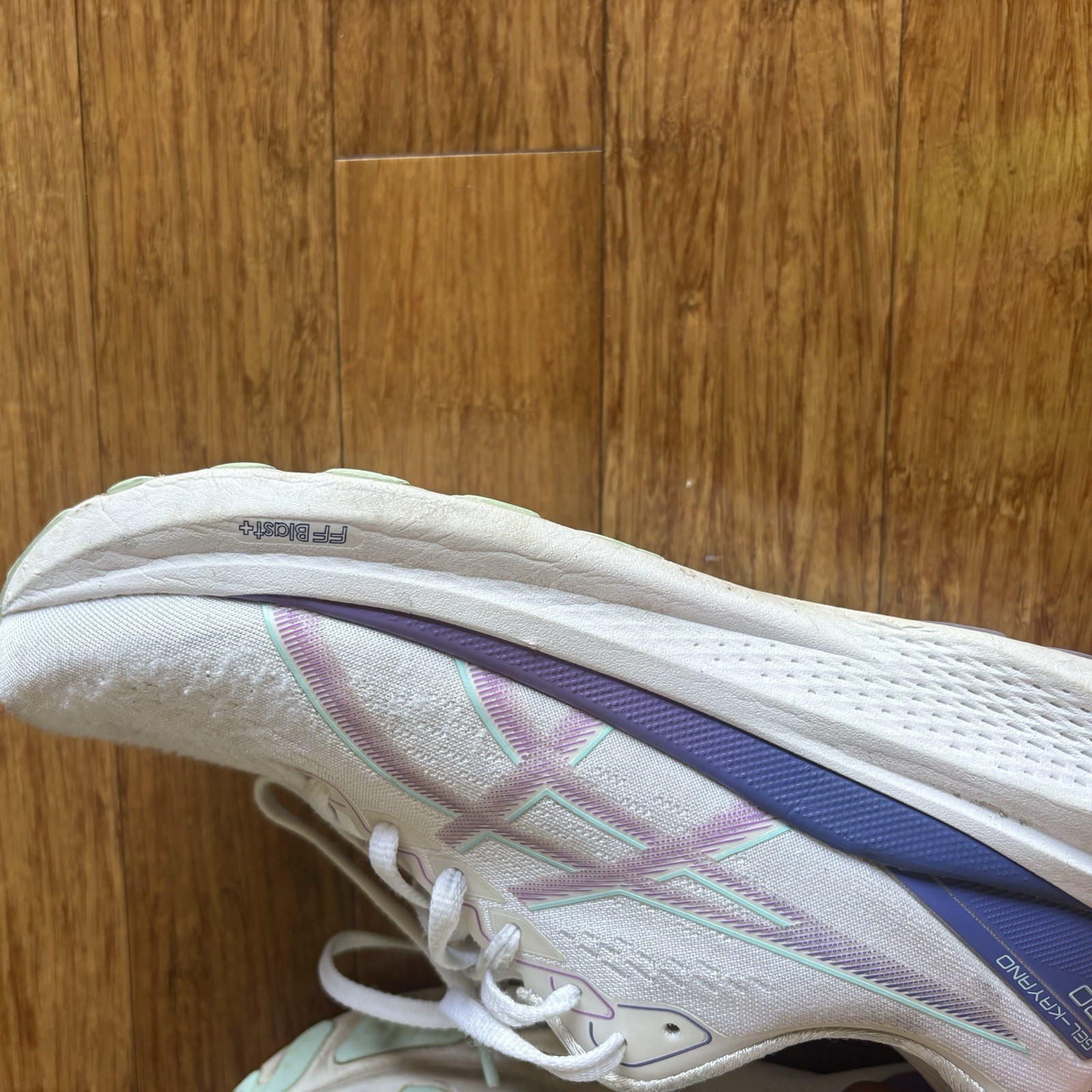 ASICS Gel Kayano 30 100 White And Purple Women’s Running Shoe Size 10