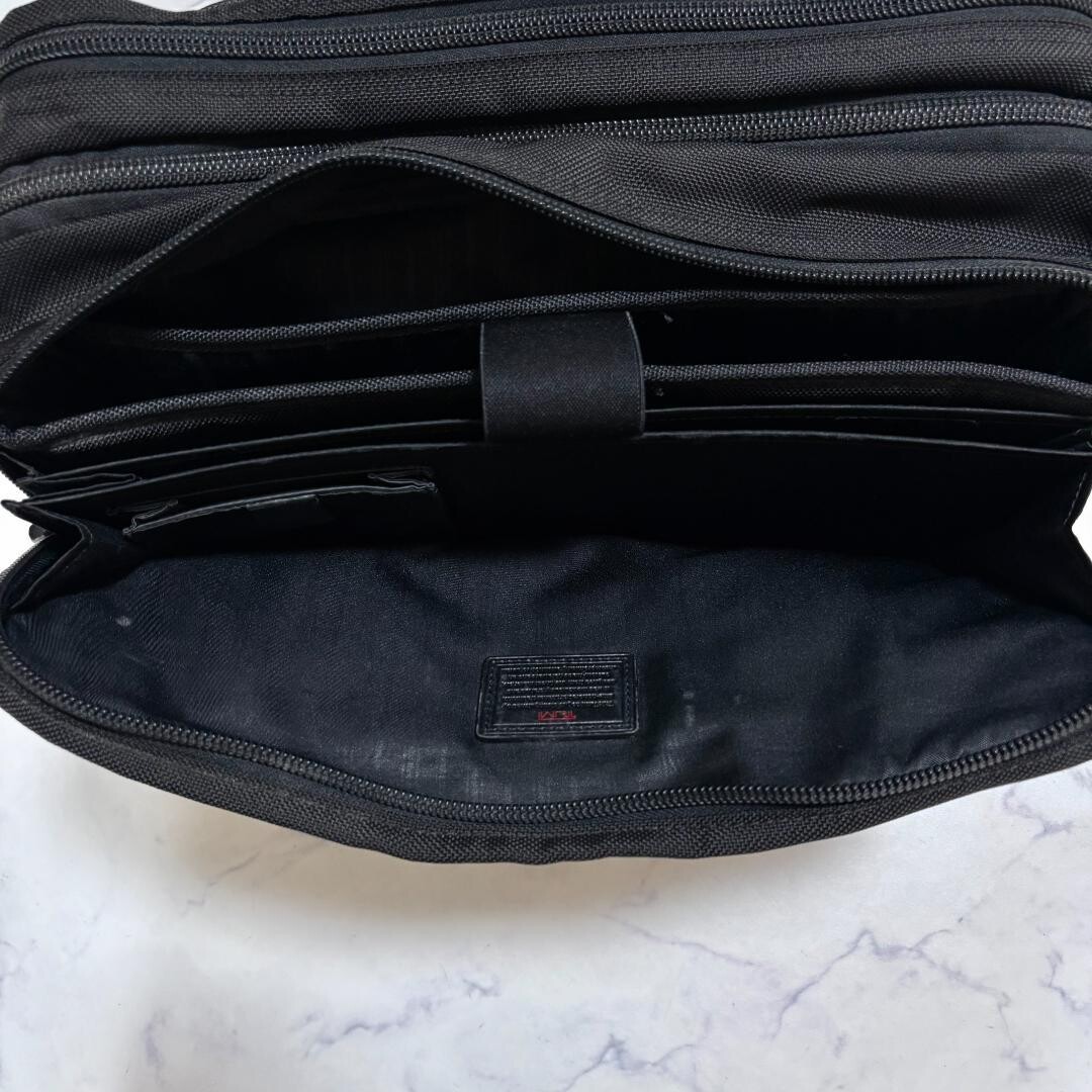 TUMI Alpha 26141DH Expandable 2Way Business Briefcase Black Laptop Bag Authentic