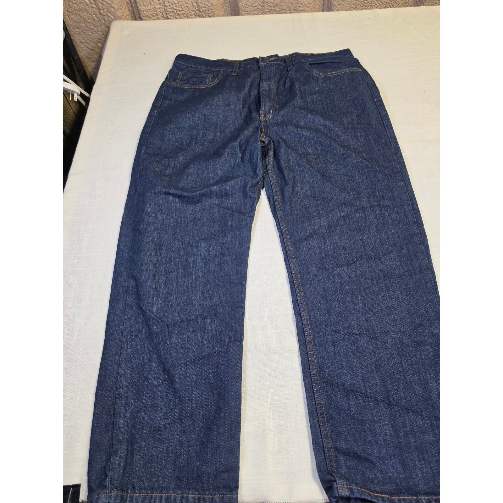George Mens Relaxed Fit Jeans Dark Wash Indigo 100% Cotton 38×29 472GE